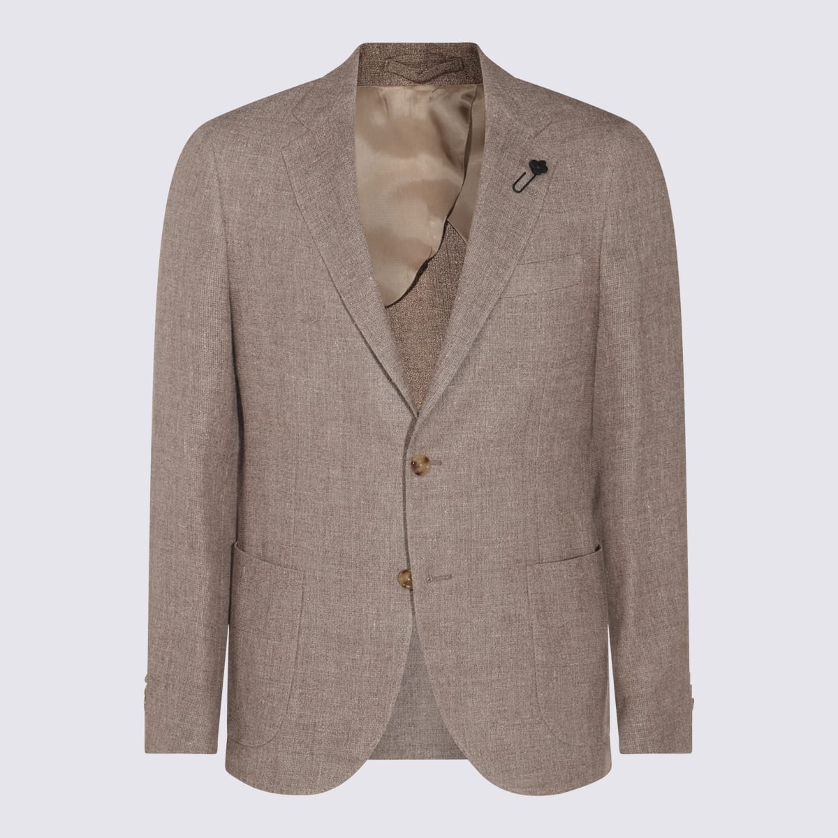 Lardini Beige Linen Blazer