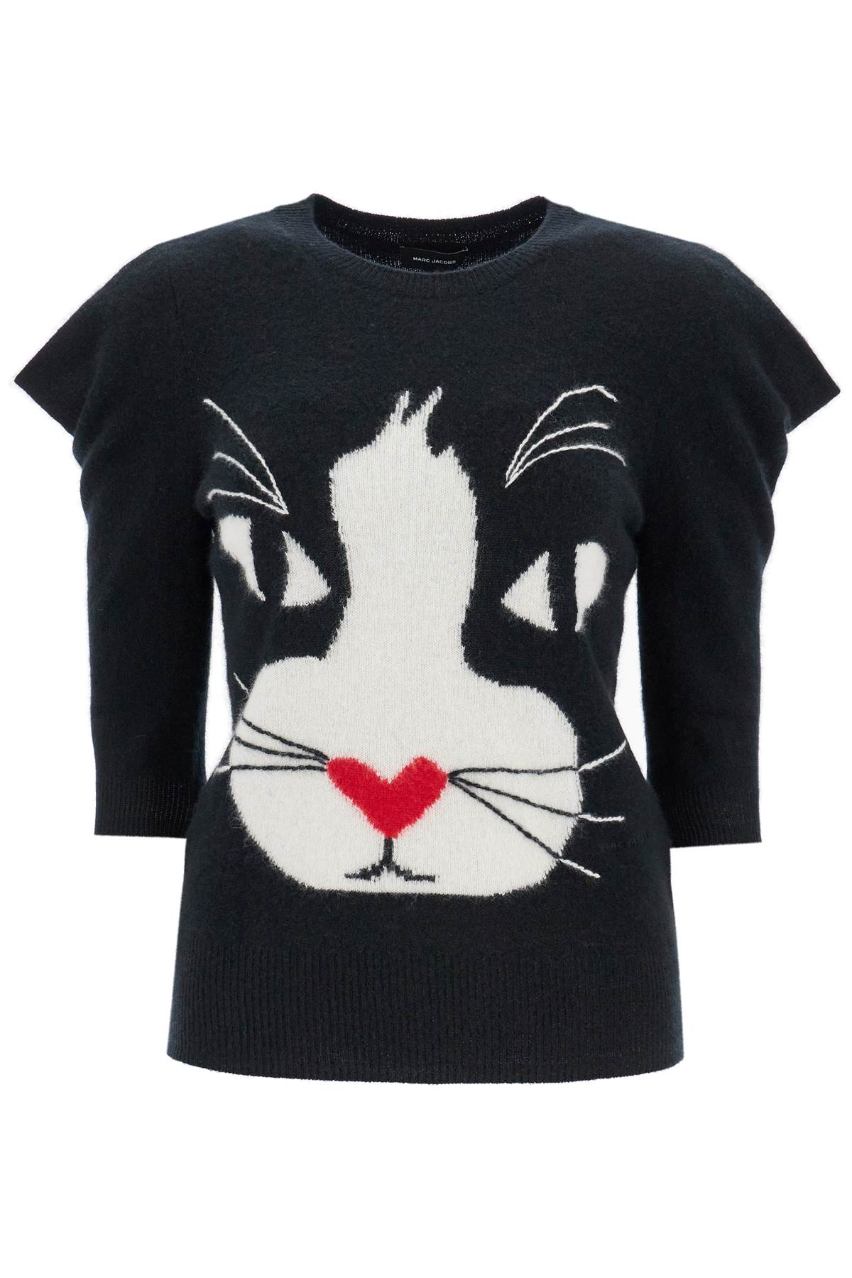 Marc Jacobs 猫咪镶嵌短款毛衣