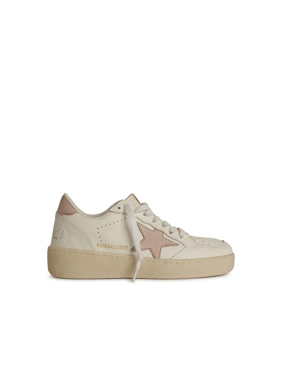 Golden Goose 'Ball Star 2代' 白色皮革运动鞋
