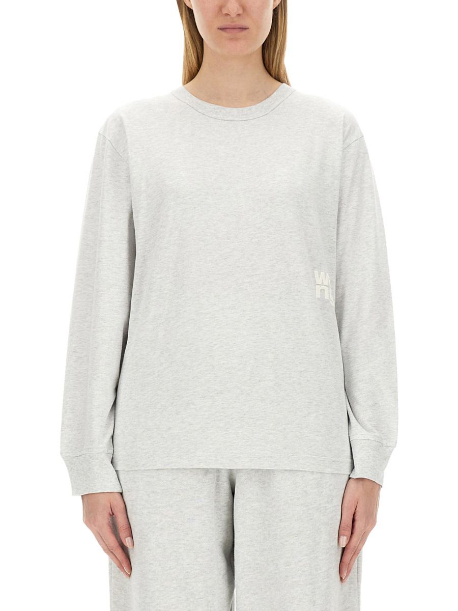 T By Alexander Wang Logo卫衣