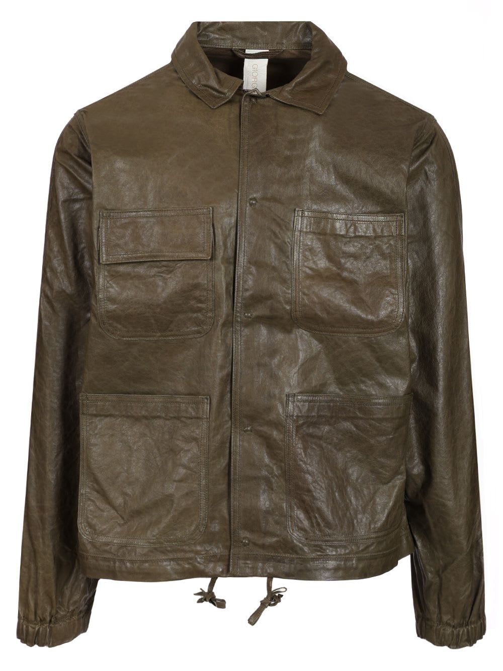 Giorgio Brato Washed Leather Field Jacket