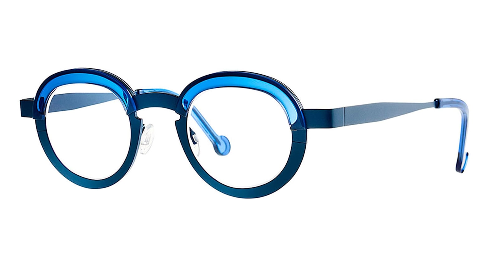 Theo Eyewear Basket - 002 Dark Night / Blueberry Jelly Rx Glasses