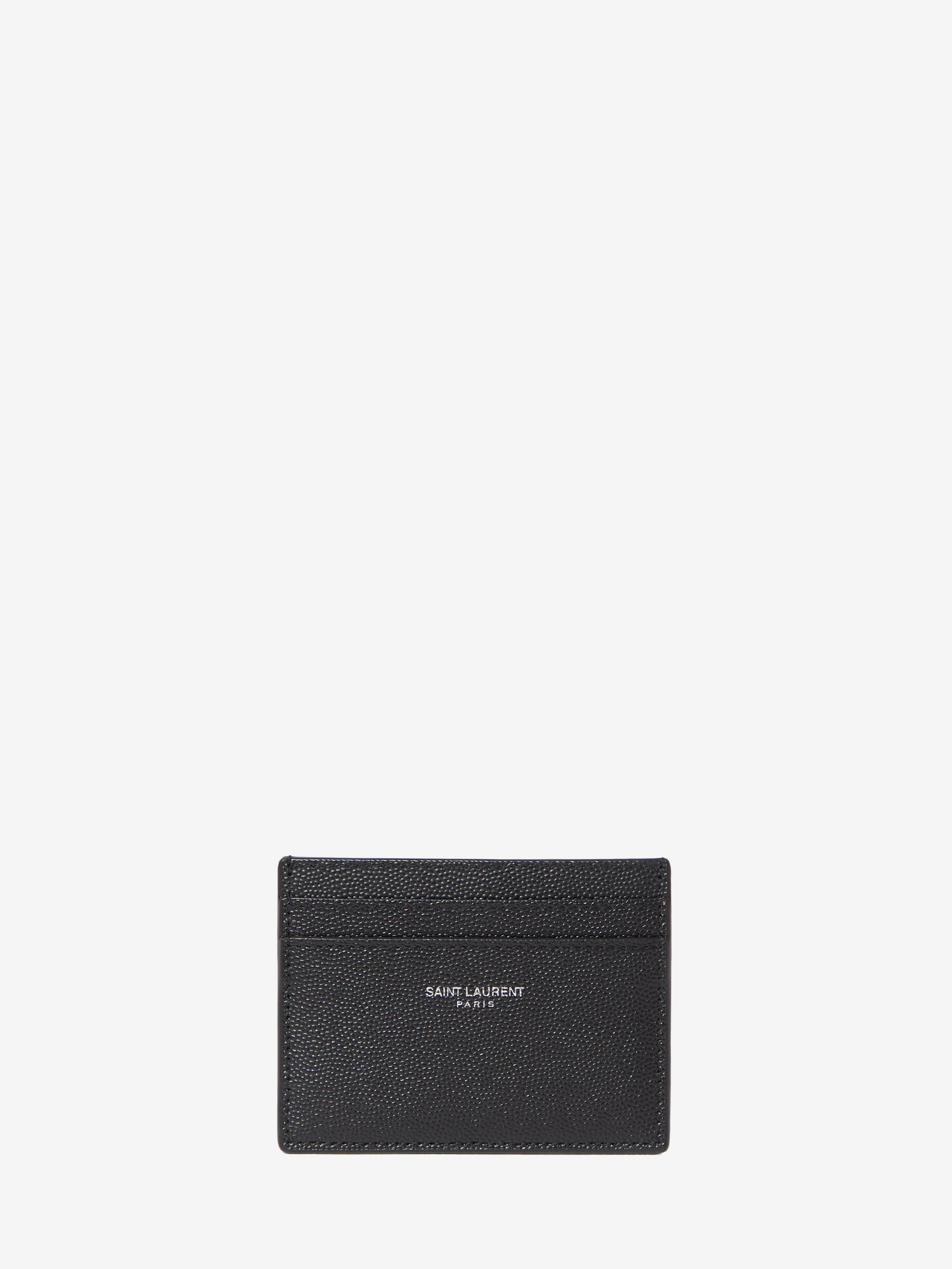 Black leather cardholder