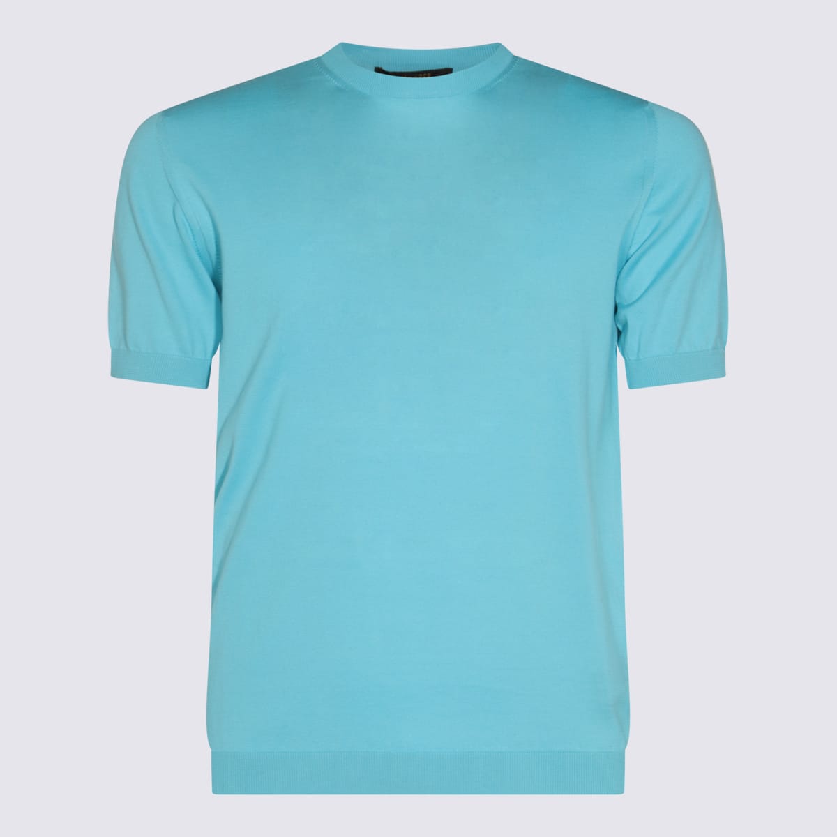 Moorer Light Blue Jude Cotton T-shirt