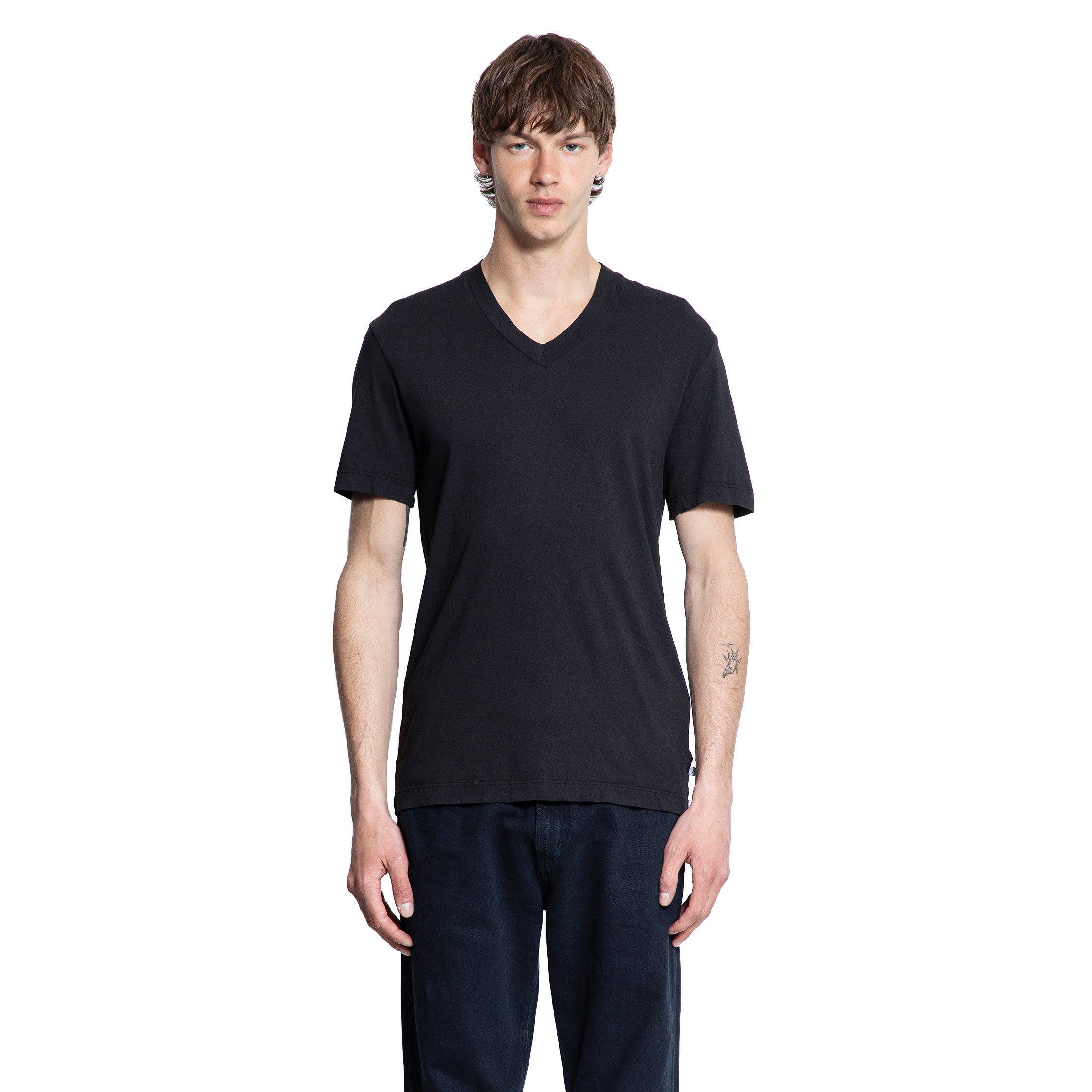 JAMES PERSE MAN BLACK T-SHIRTS & TANK TOPS