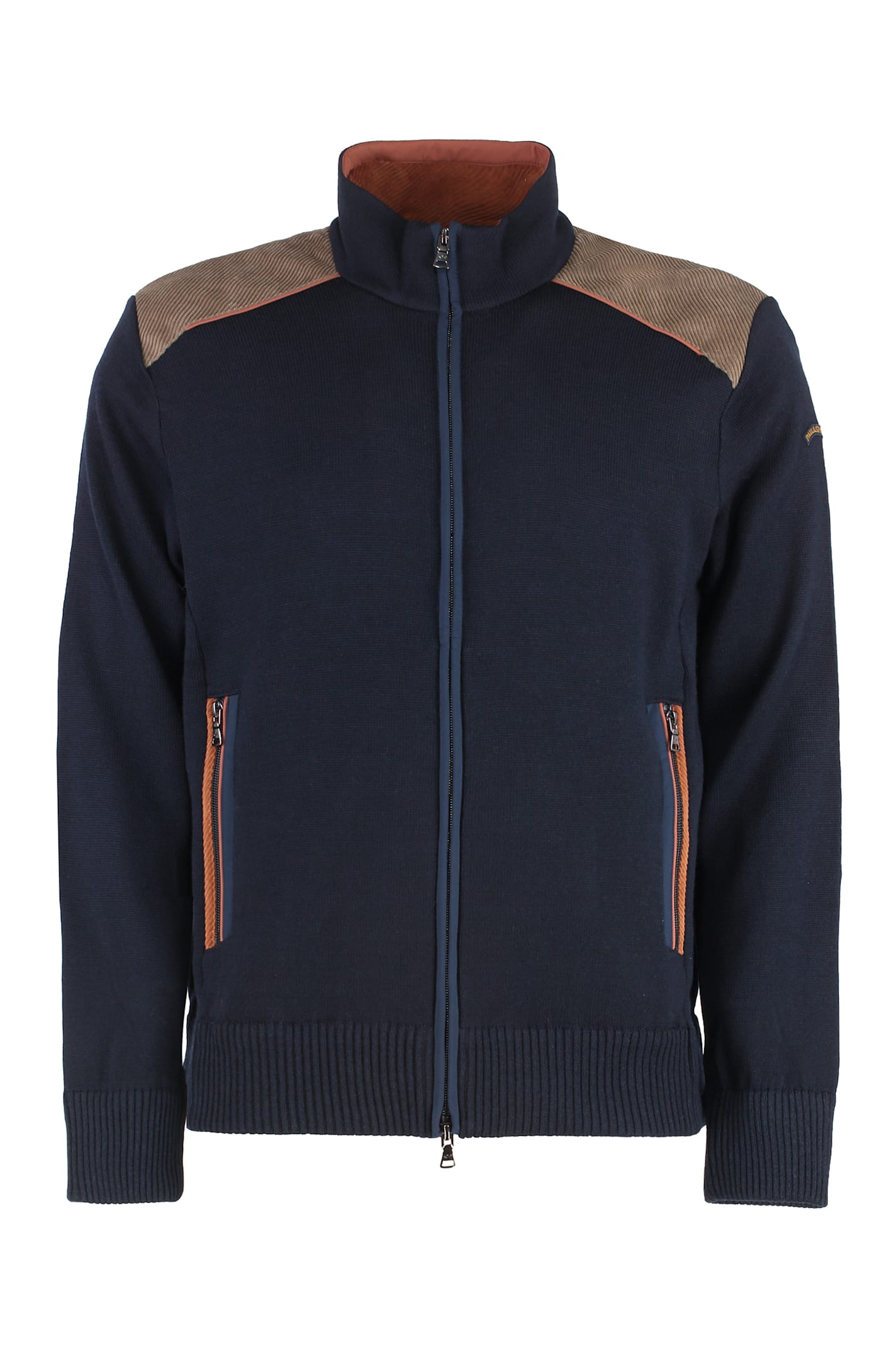 Paul & Shark High Collar Zipped Cardigan