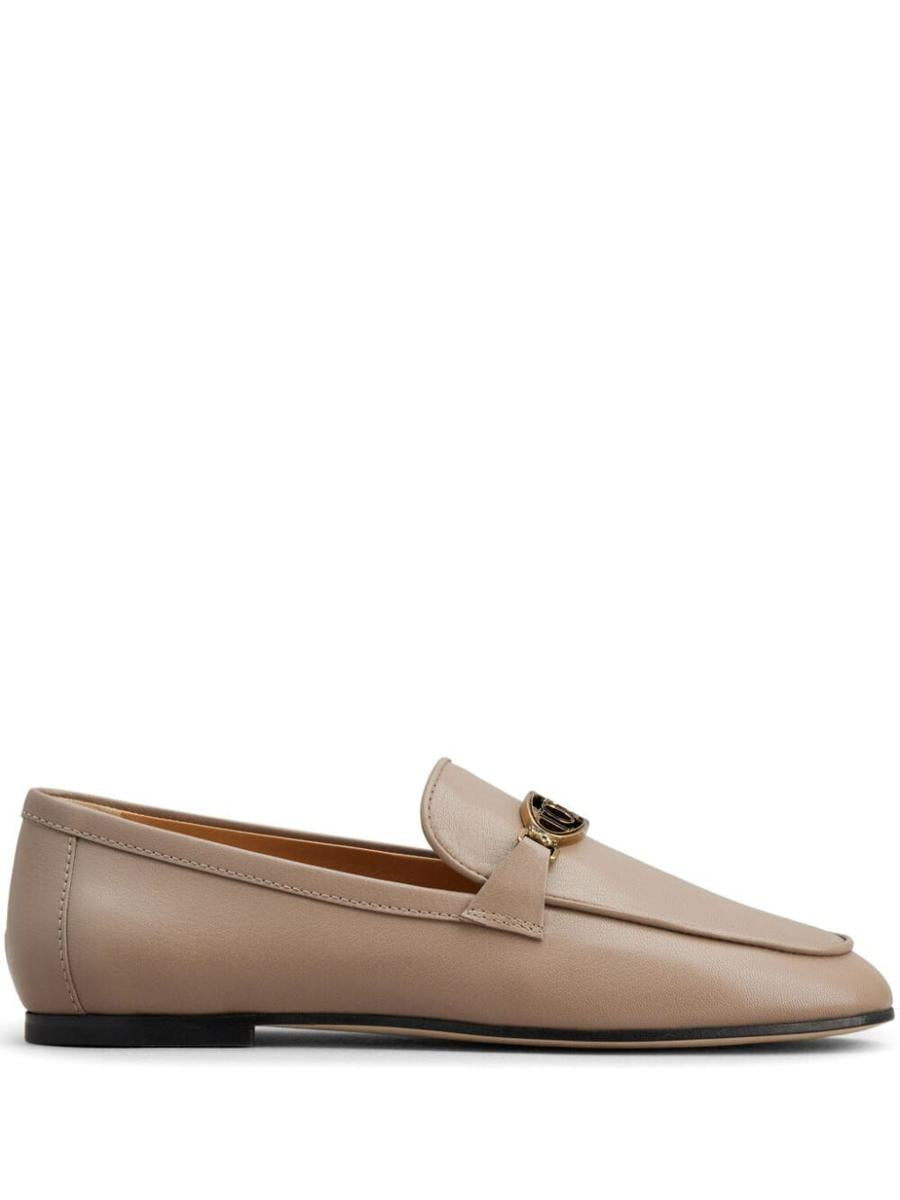 Tod'S Oval Logo Leather Loafer Shoes