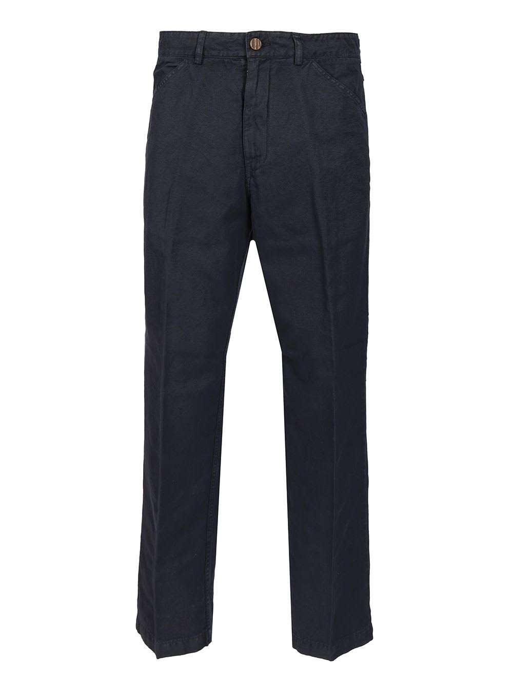Original Vintage Style Cotton And Linen Blend Trousers