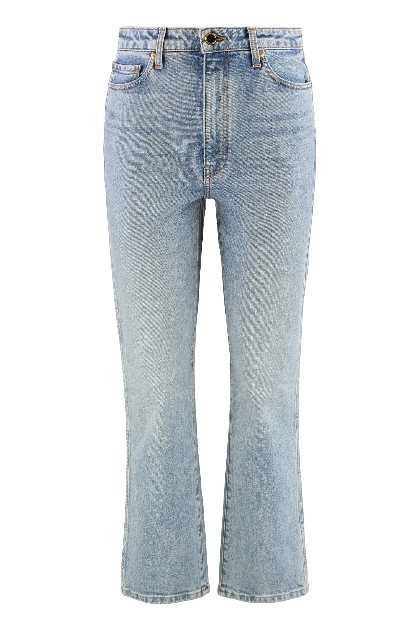 Khaite Abigail 5-pocket Straight-leg Jeans
