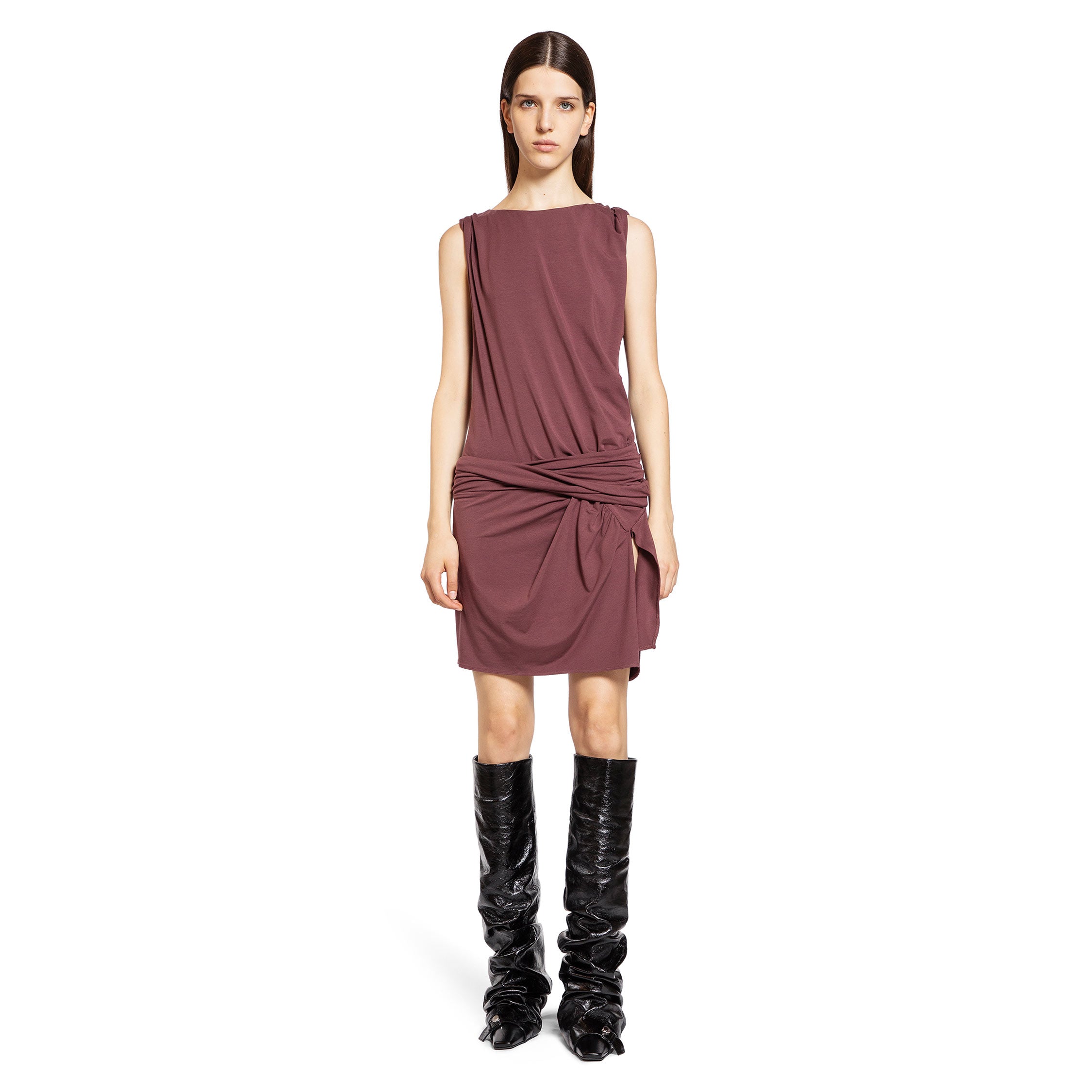 THE ATTICO WOMAN PURPLE DRESSES