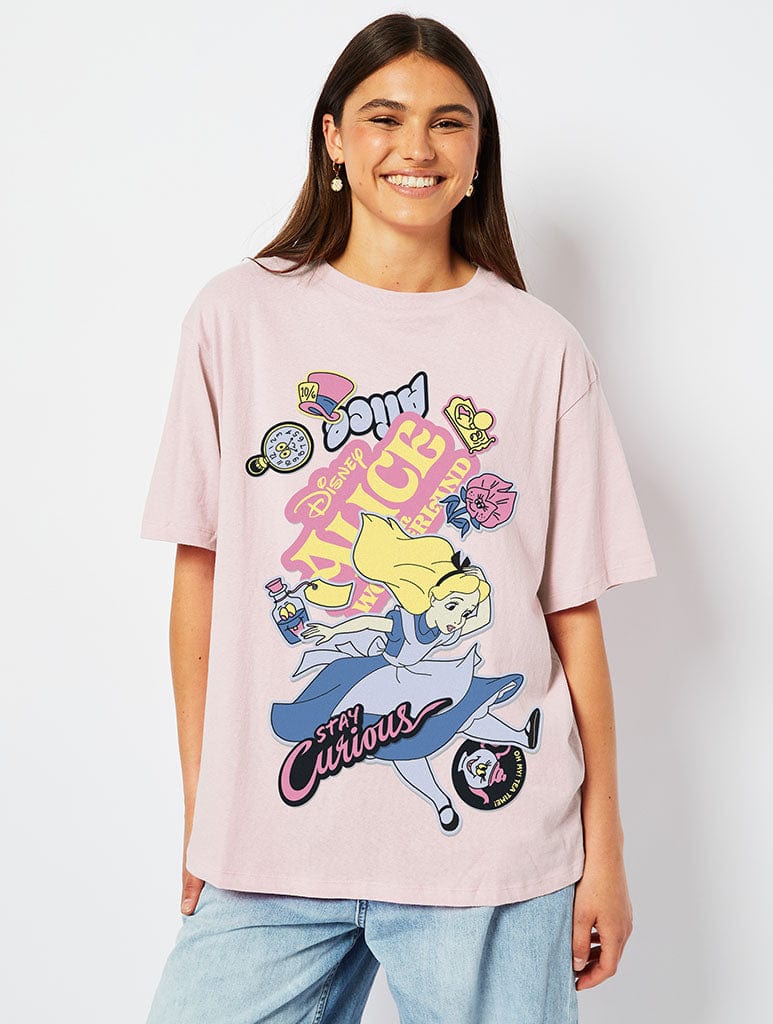 Disney Alice in Wonderland T-Shirt in Pink, M