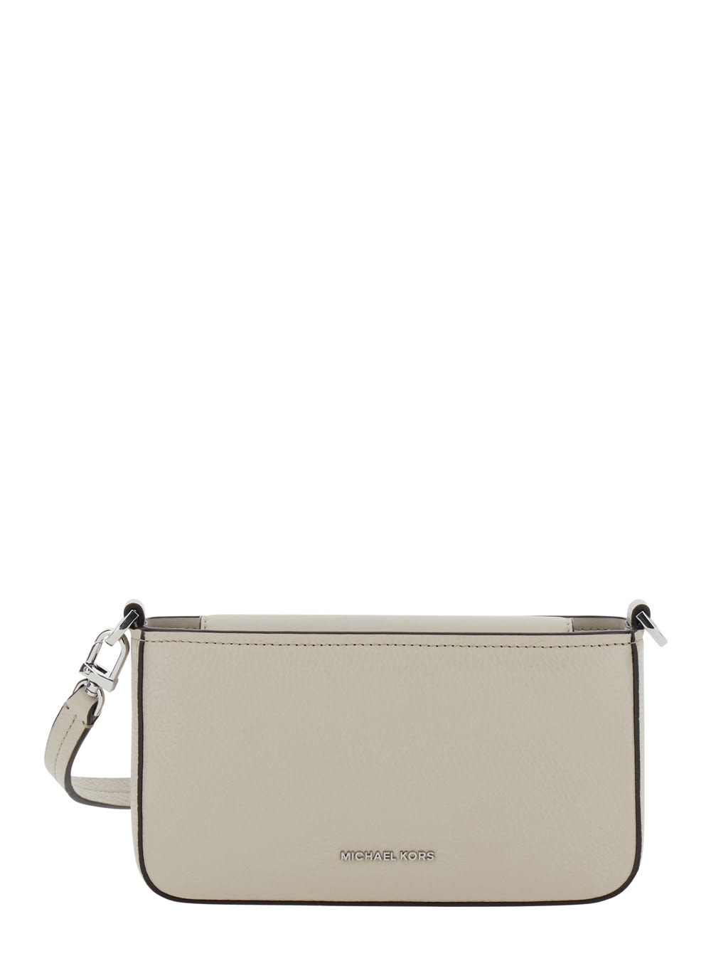 Michael Kors Collection 米色肩包 正面带logo字母 可调节可拆卸肩带 采用压花皮革 女款