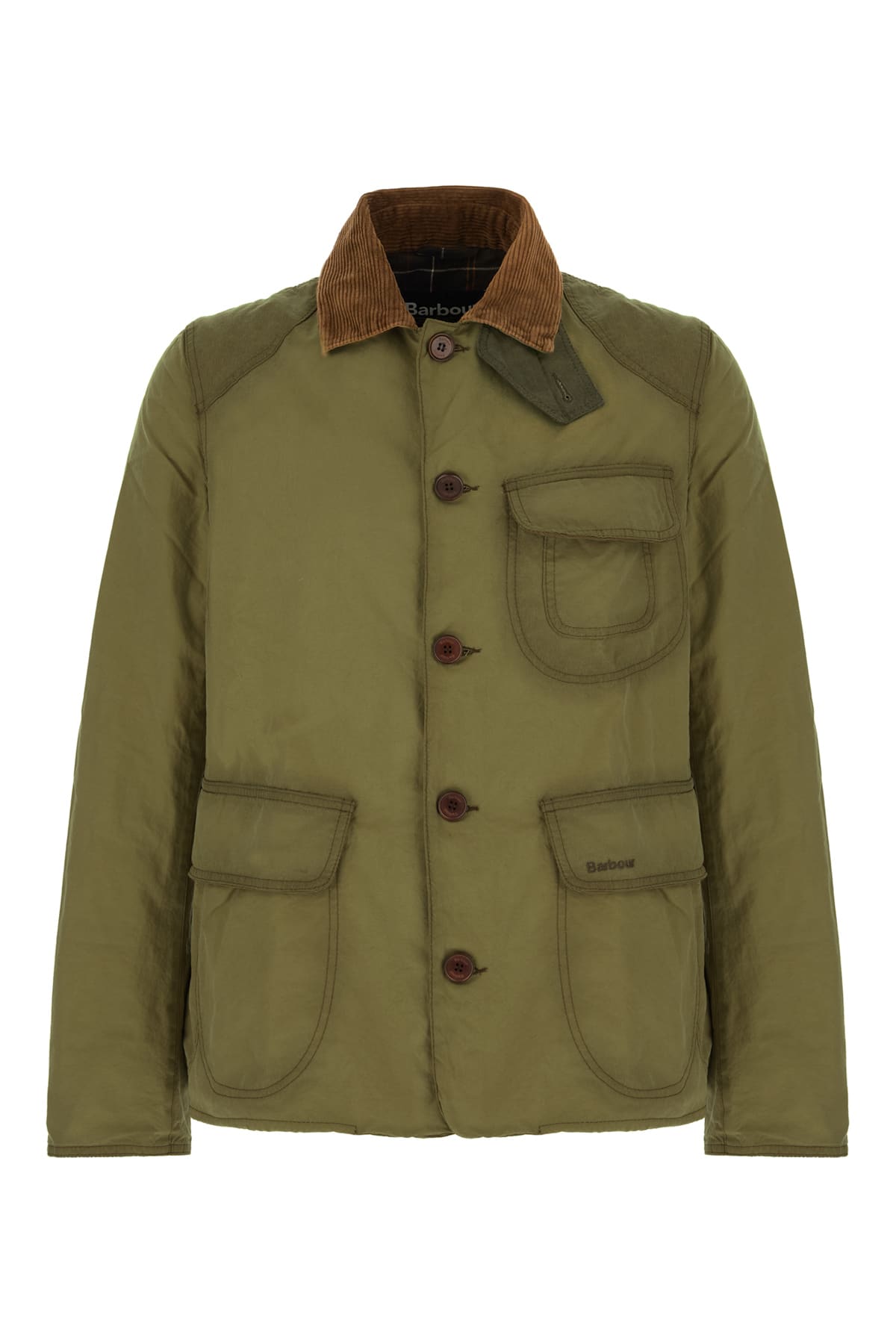 Barbour 橄榄绿棉质工装夹克