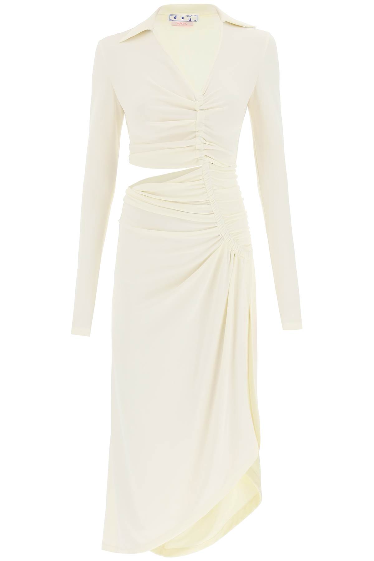Off-White Midi Viscose Dress
