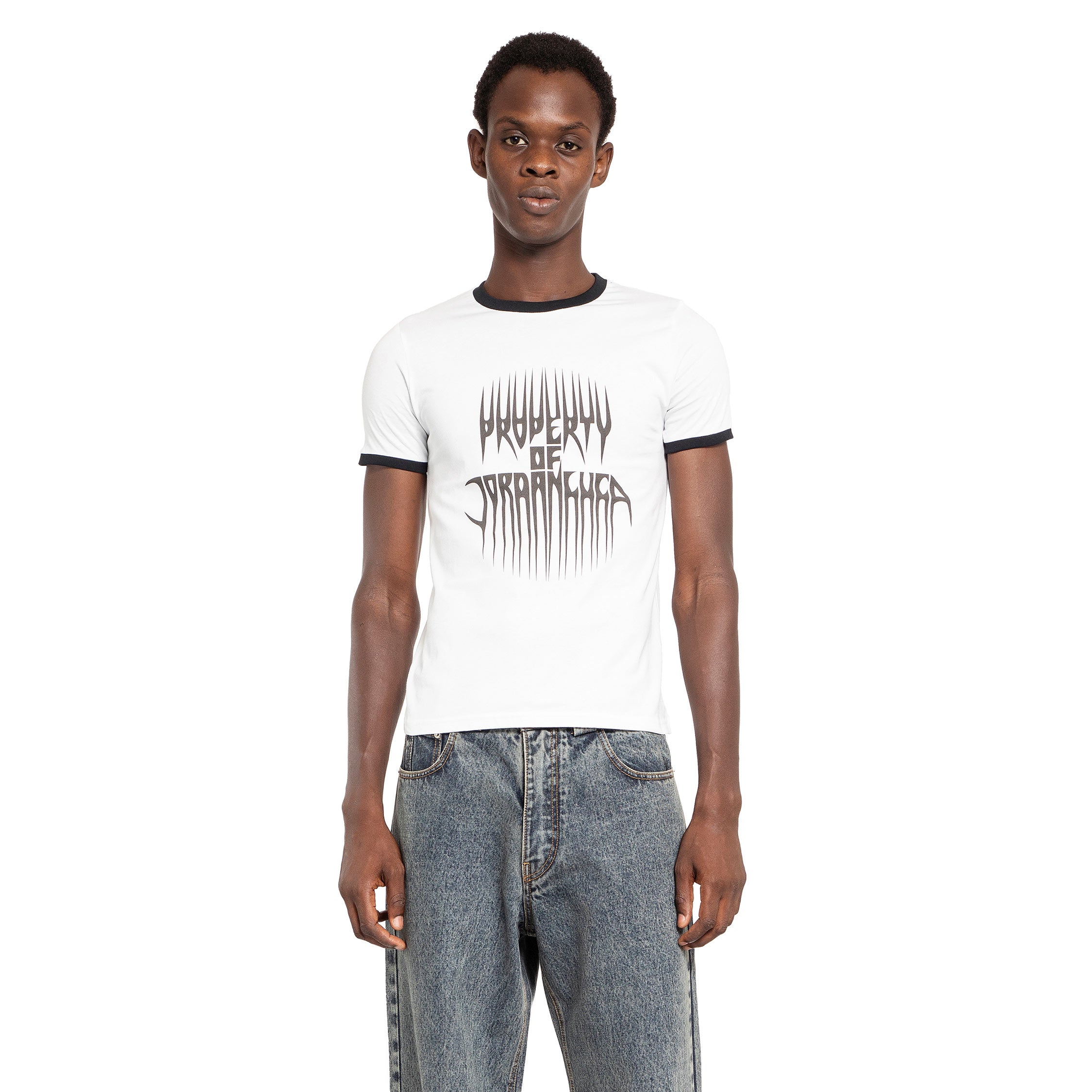 JORDANLUCA MAN WHITE T-SHIRTS & TANK TOPS