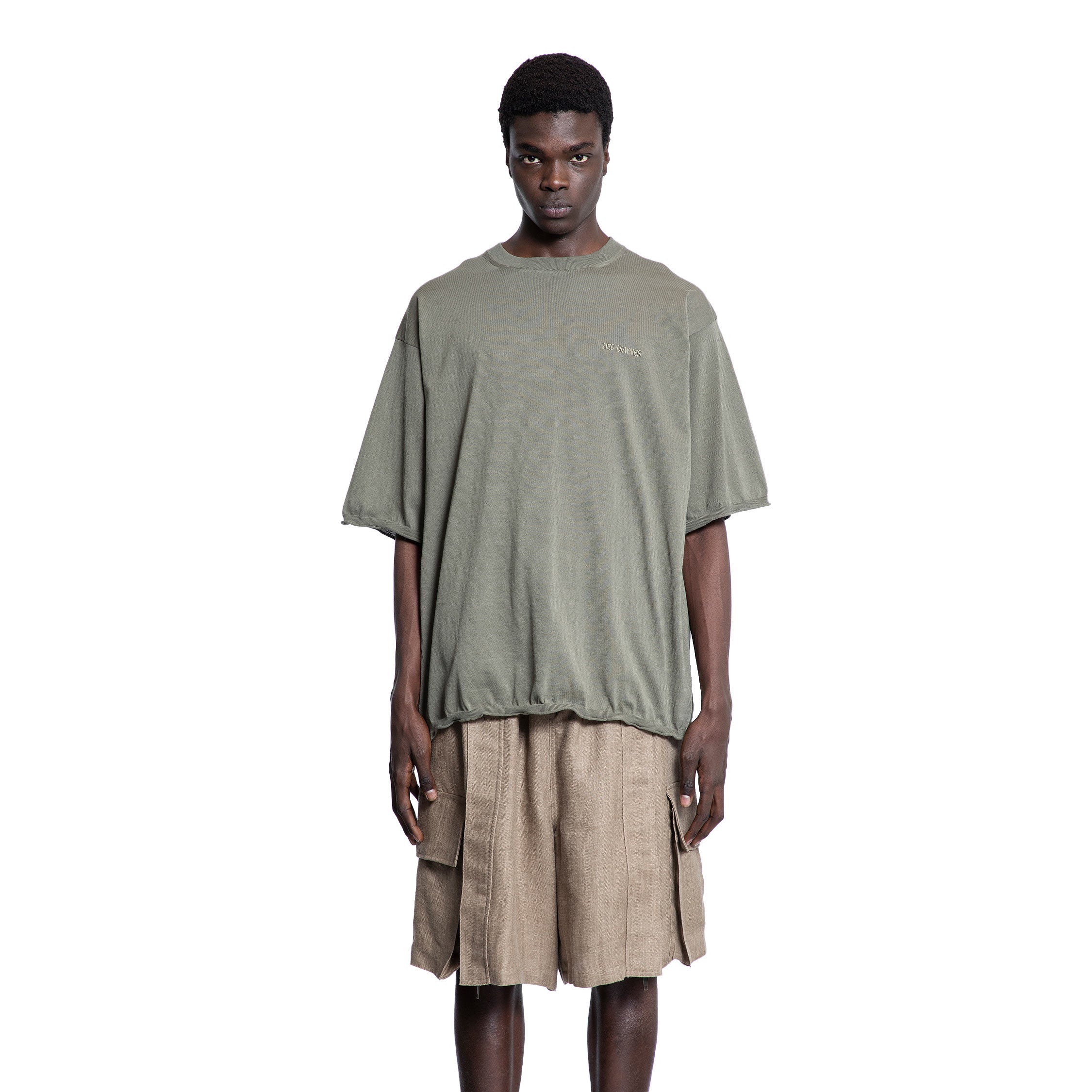 HED MAYNER MAN GREEN KNITWEAR