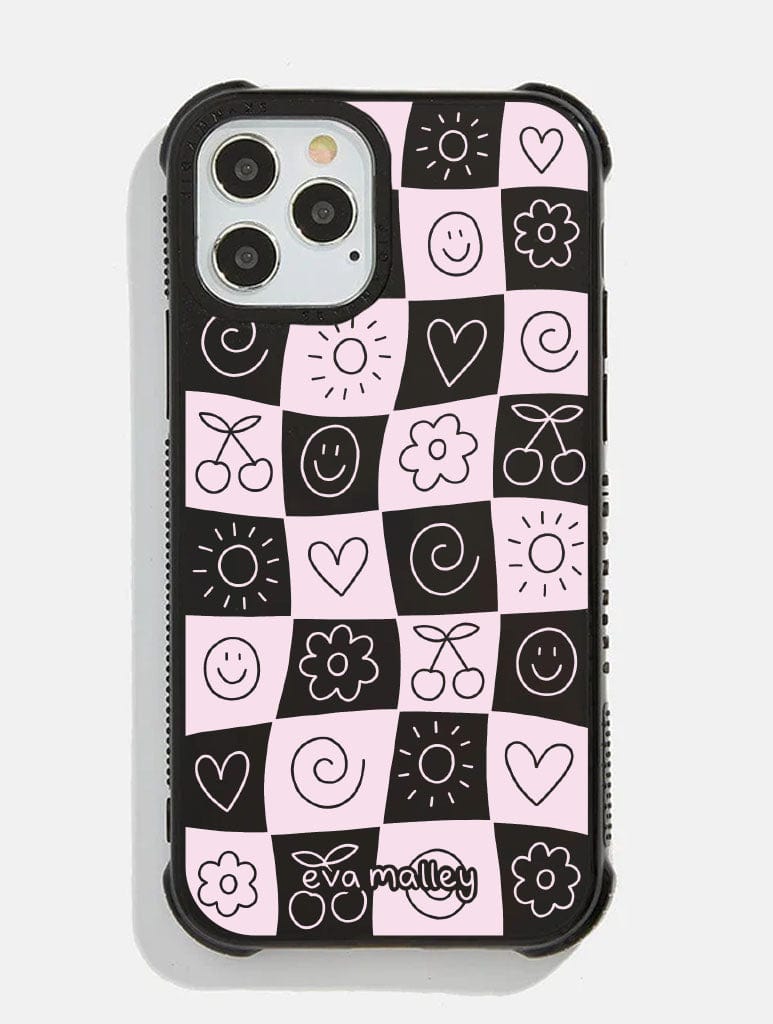 Eva Malley x Skinnydip Check Icon Shock i Phone Case, i Phone 15 Case