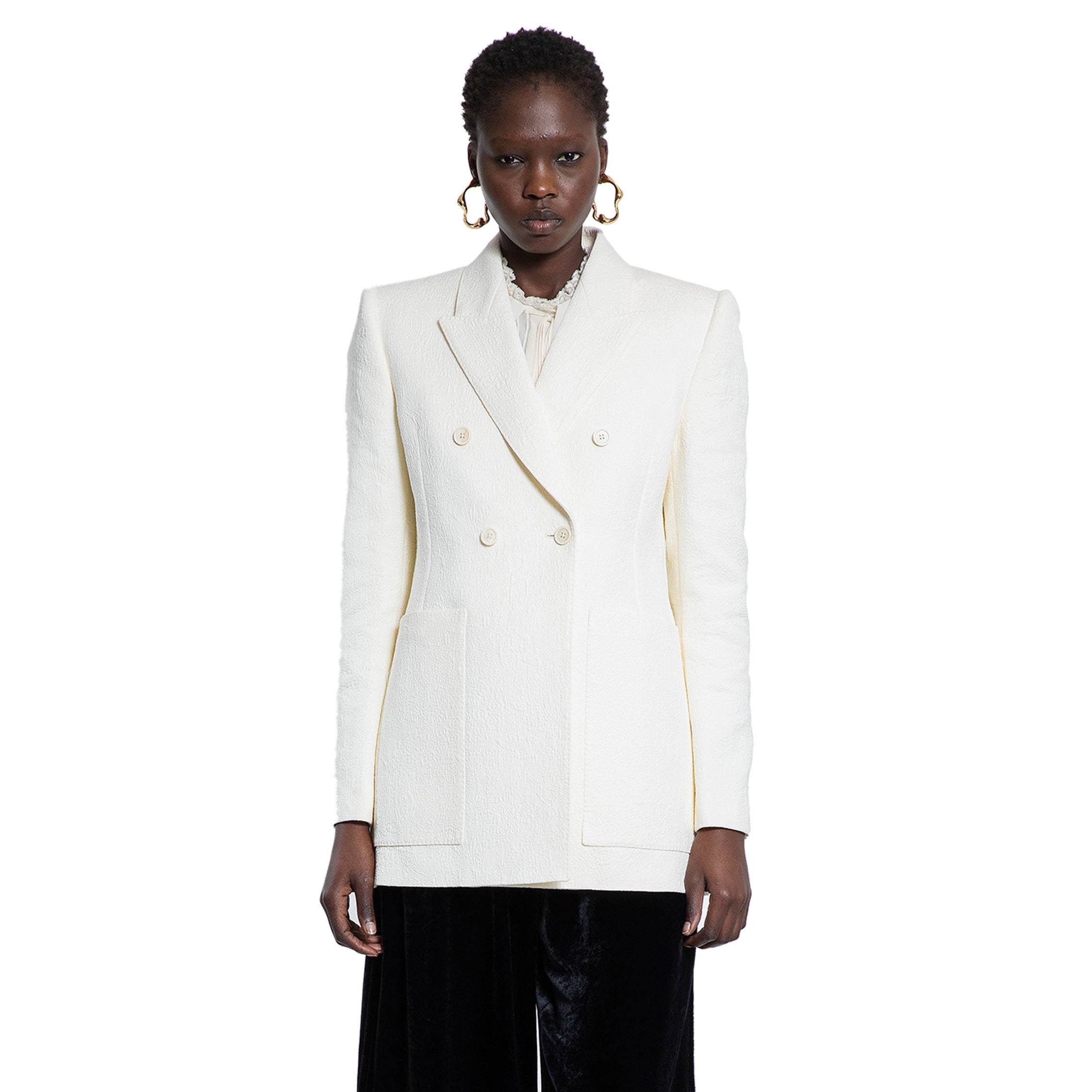 CHLOÉ WOMAN OFF-WHITE BLAZERS