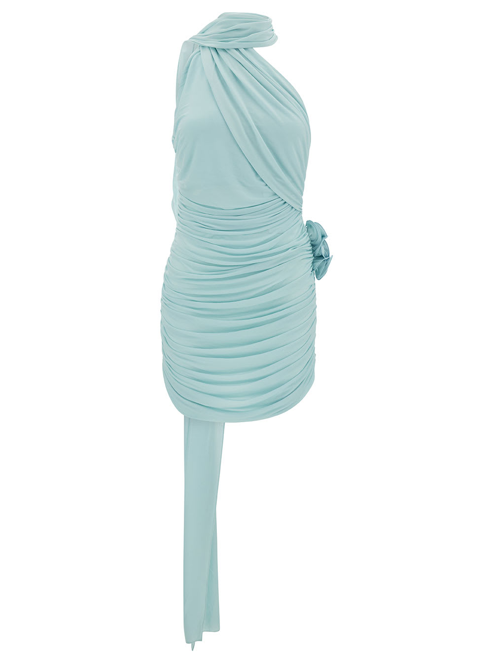 Magda Butrym Wrap Neck Mini Dress