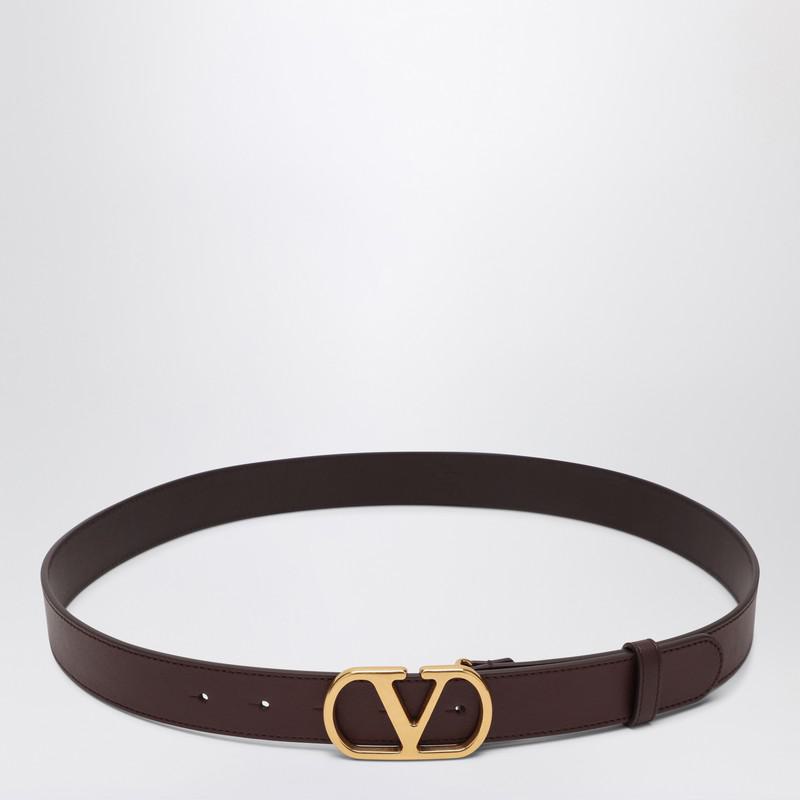 Valentino Garavani Vlogo Signature 深色腰带