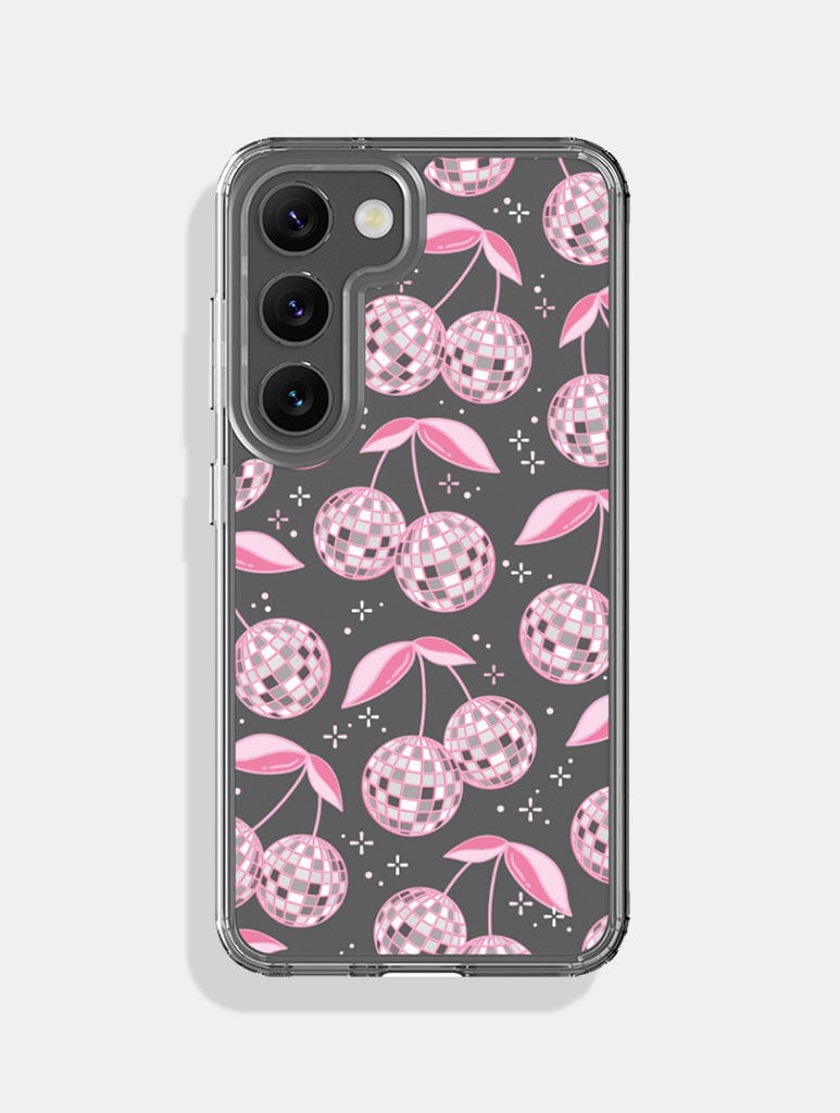 Disco Cherries Pink Android Case, Samsung Galaxy S23 Ultra Case
