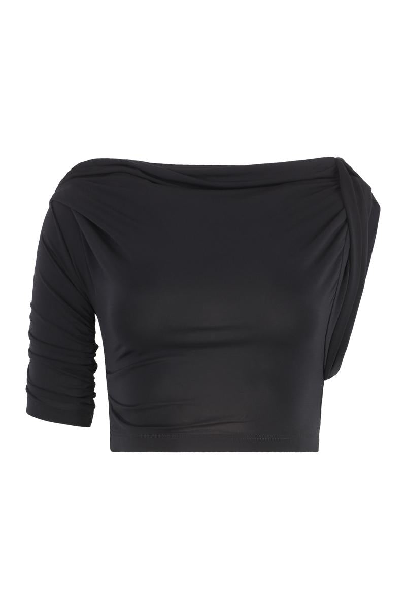 Jacquemus Drapeado Crop-Top