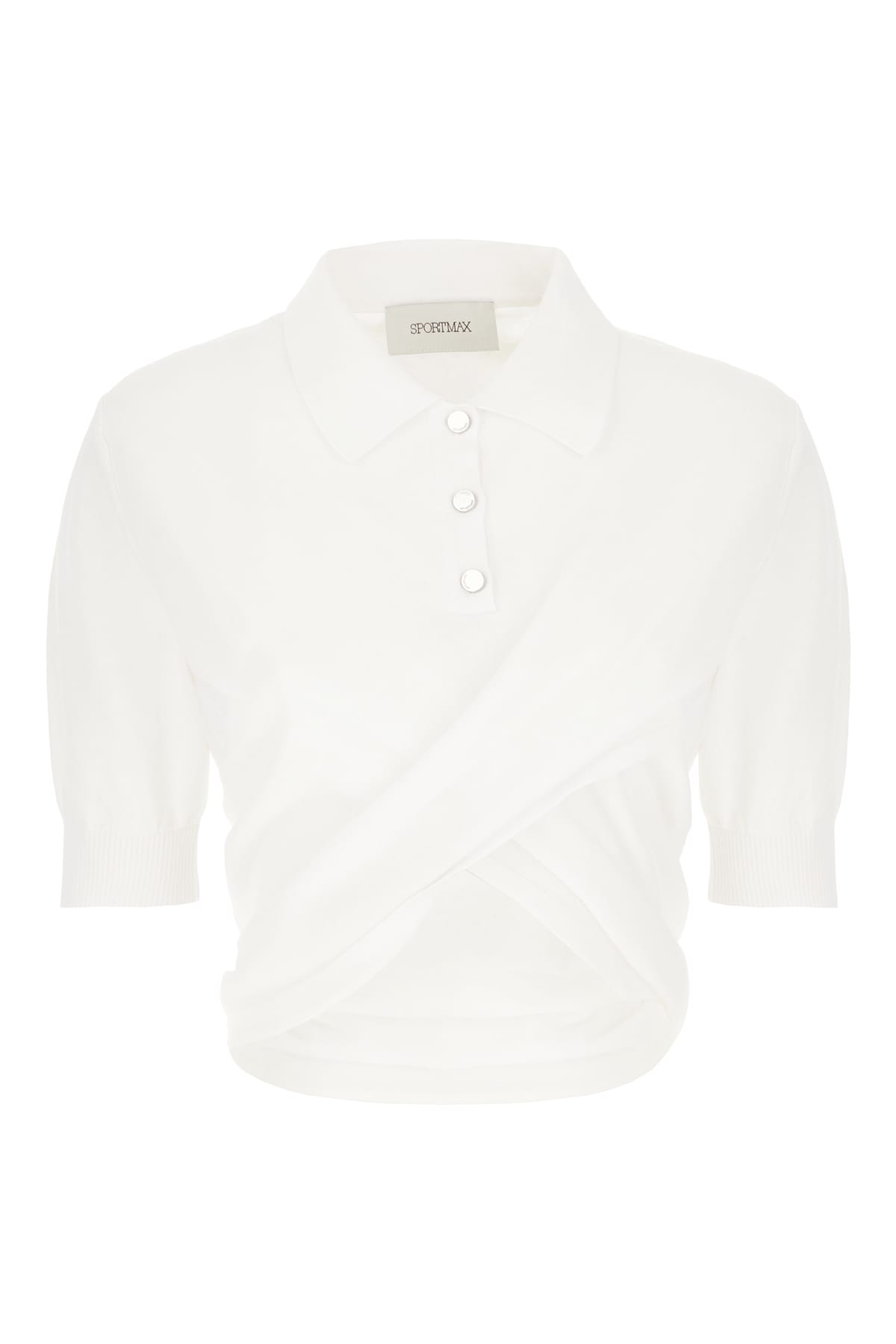 SportMax 白色棉质 Polo 衫