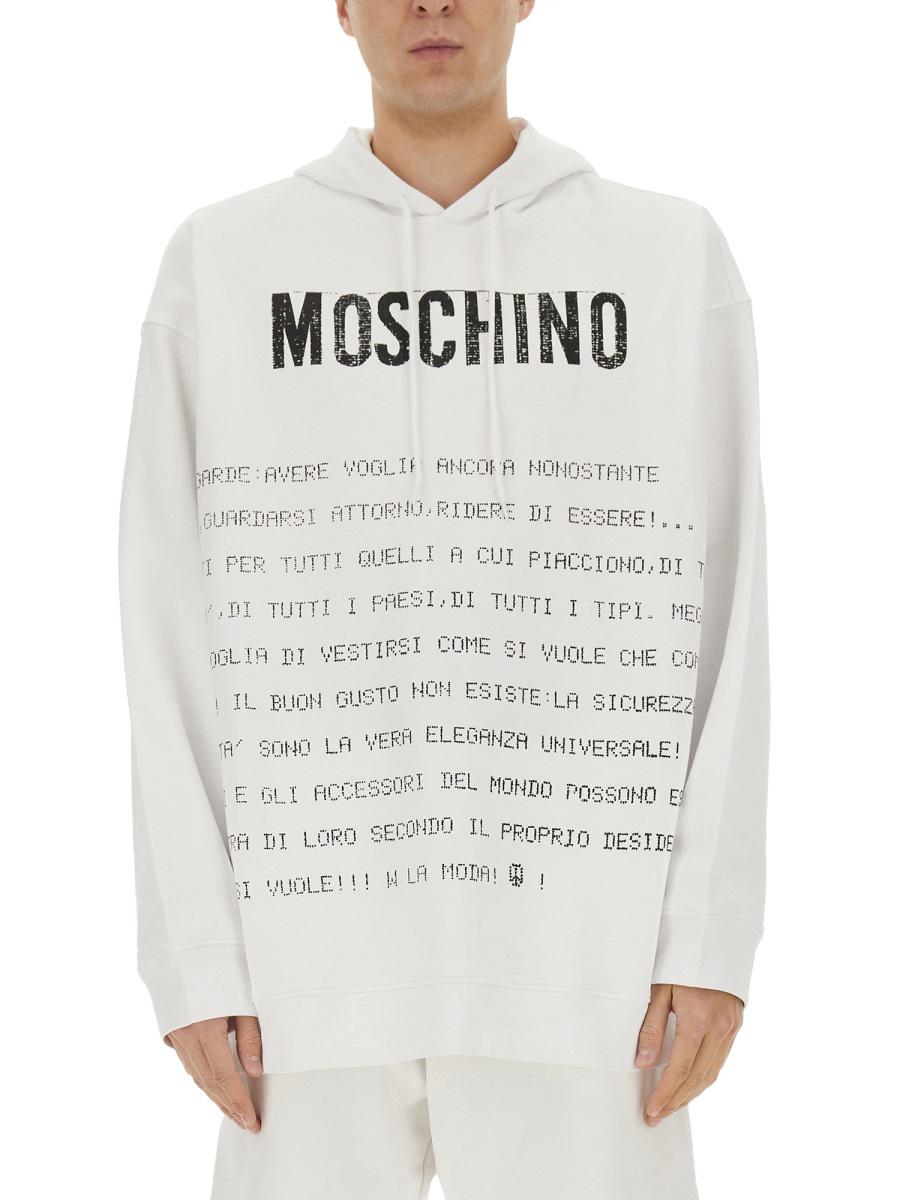 Moschino 经典印花连帽卫衣