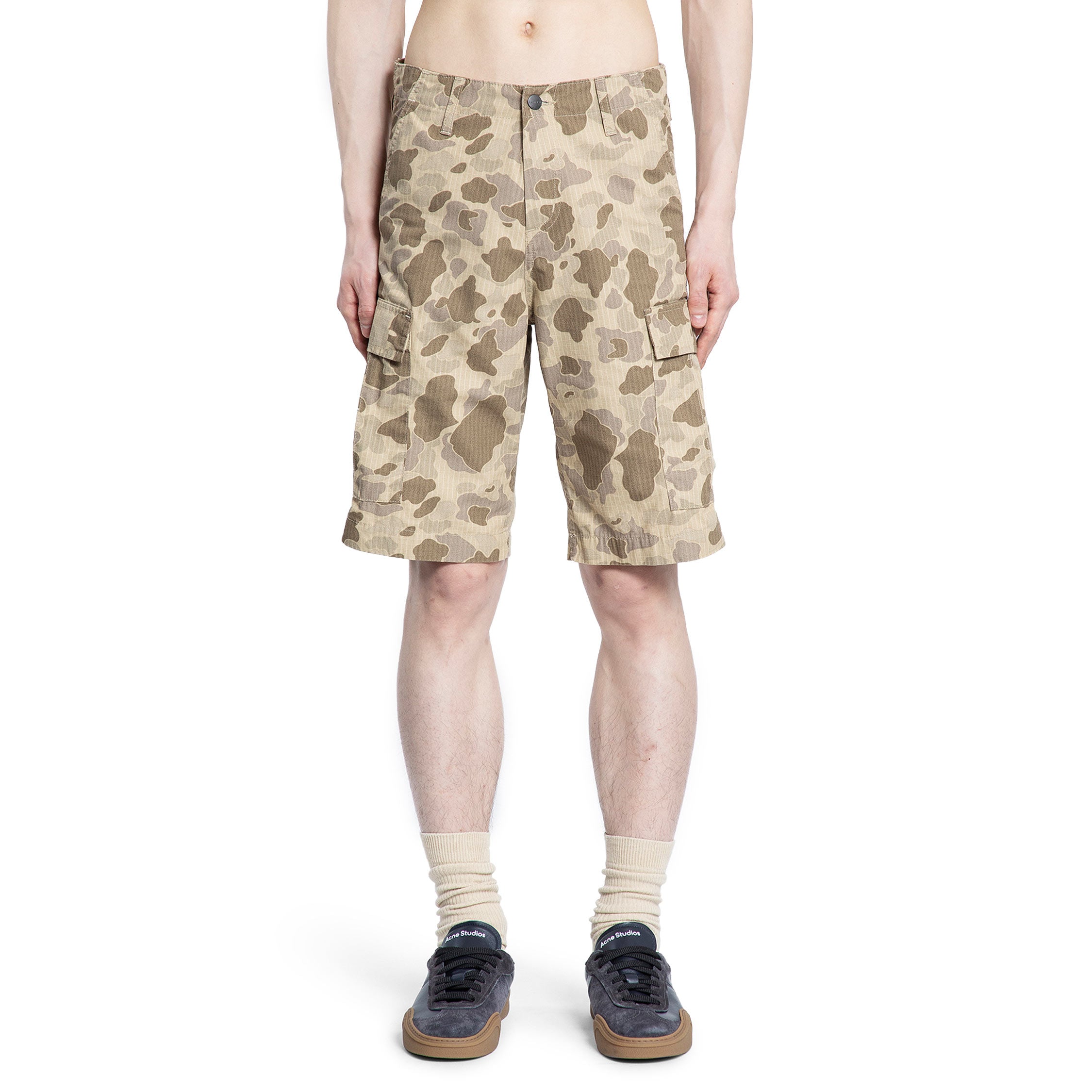 CARHARTT WIP MAN BEIGE SHORTS & SKIRTS