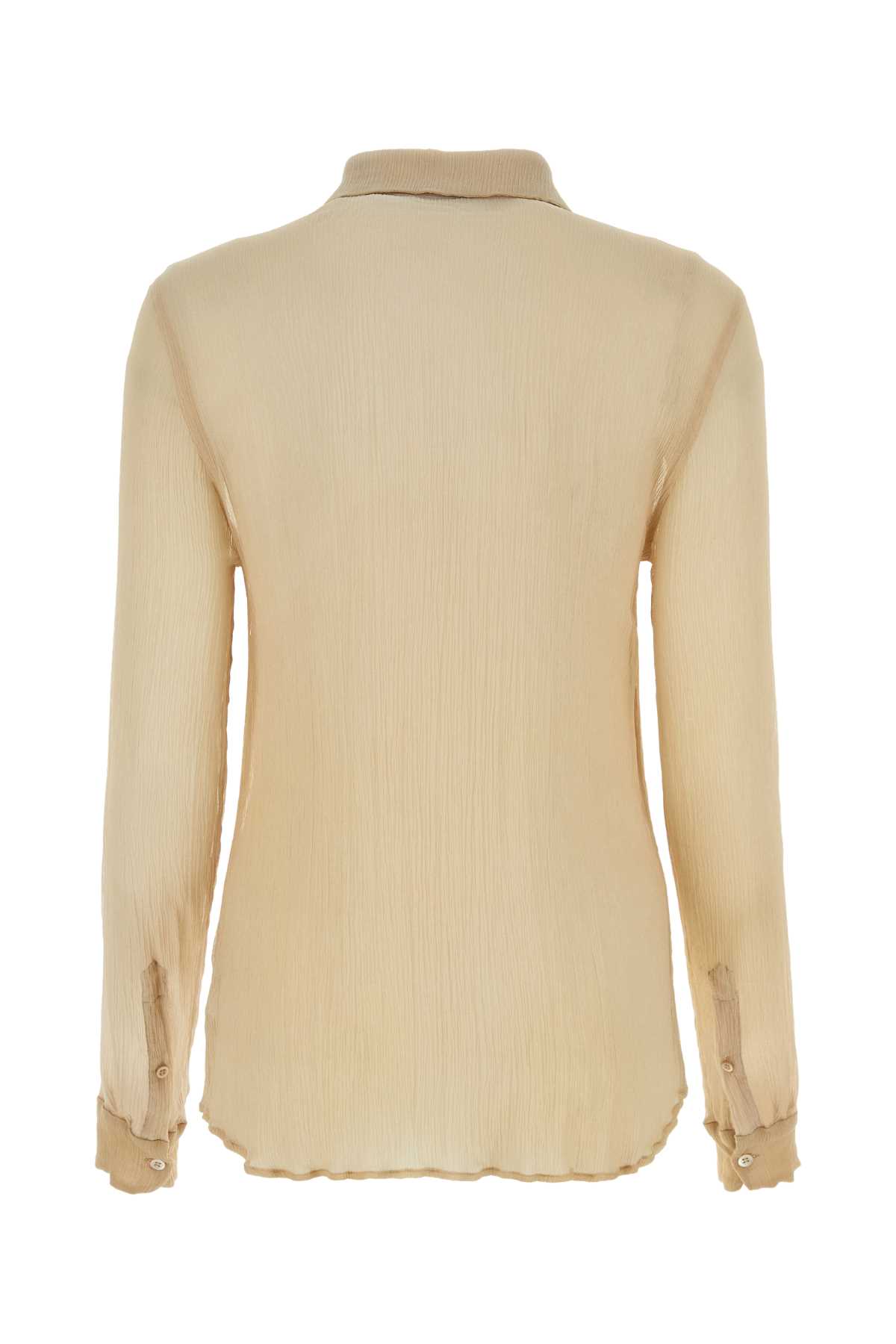 Dries Van Noten Beige Silk Shirt