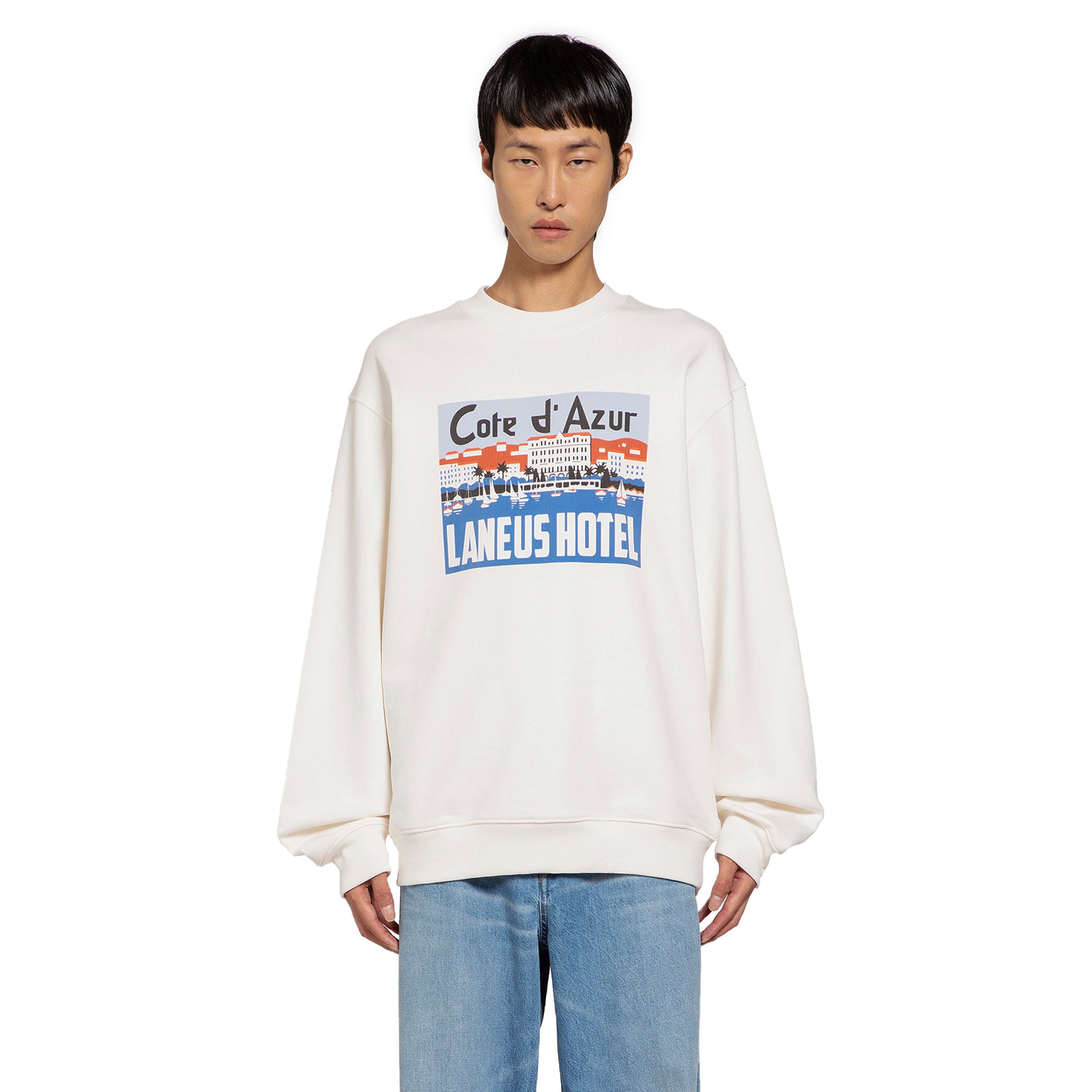 LANEUS MAN OFF-WHITE SWEATSHIRTS