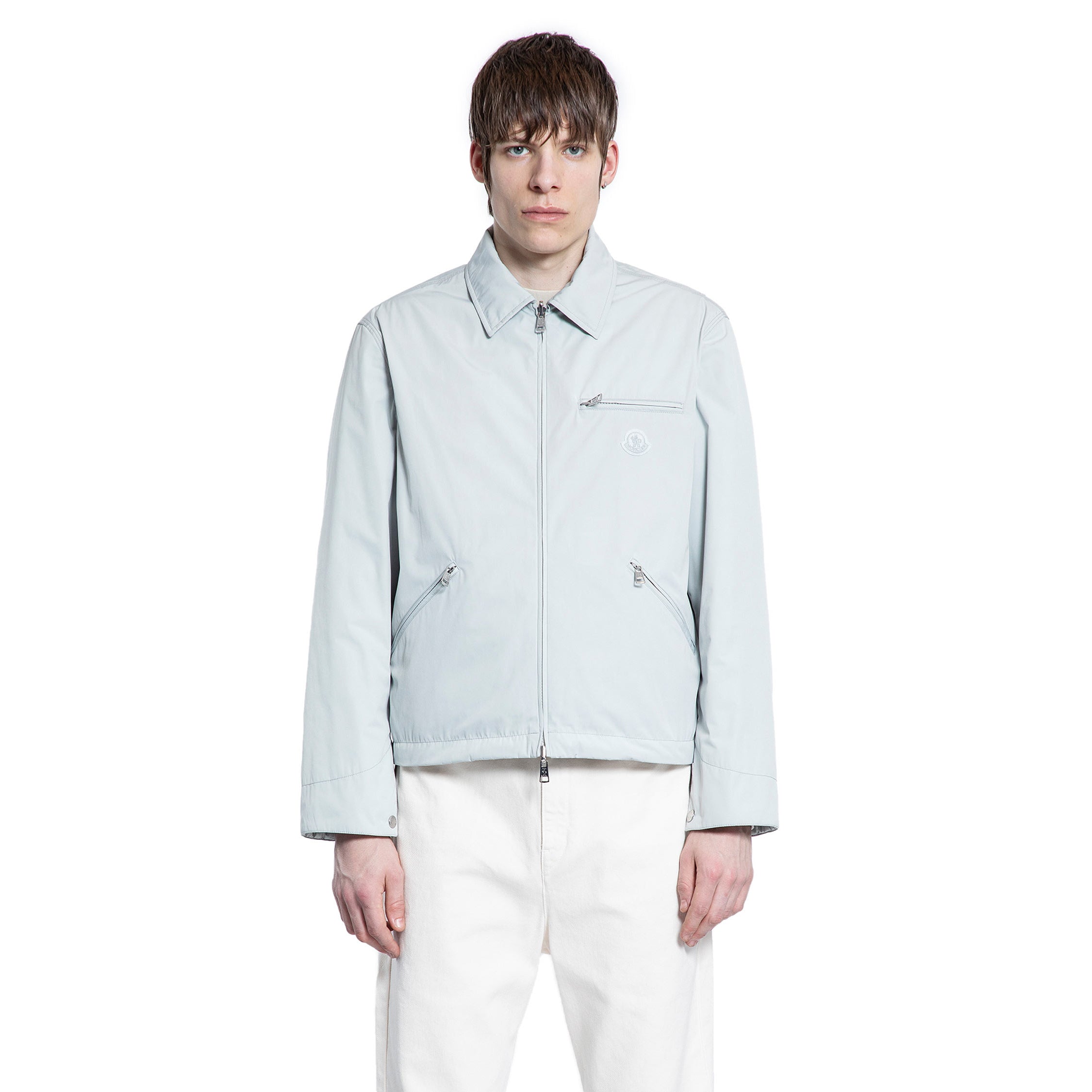 MONCLER MAN SILVER JACKETS