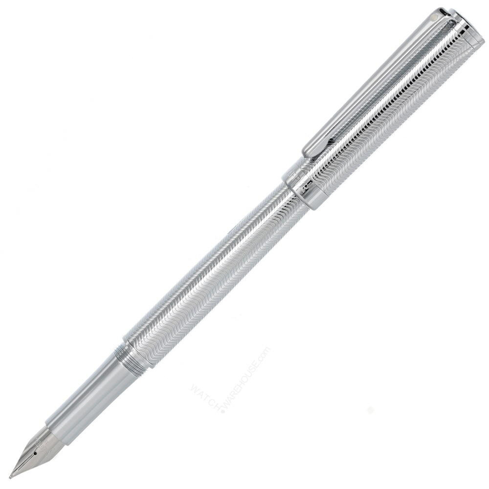 SHEAFFER Intensity Engraved Chrome (M) Nib Fountain Pen E0924153