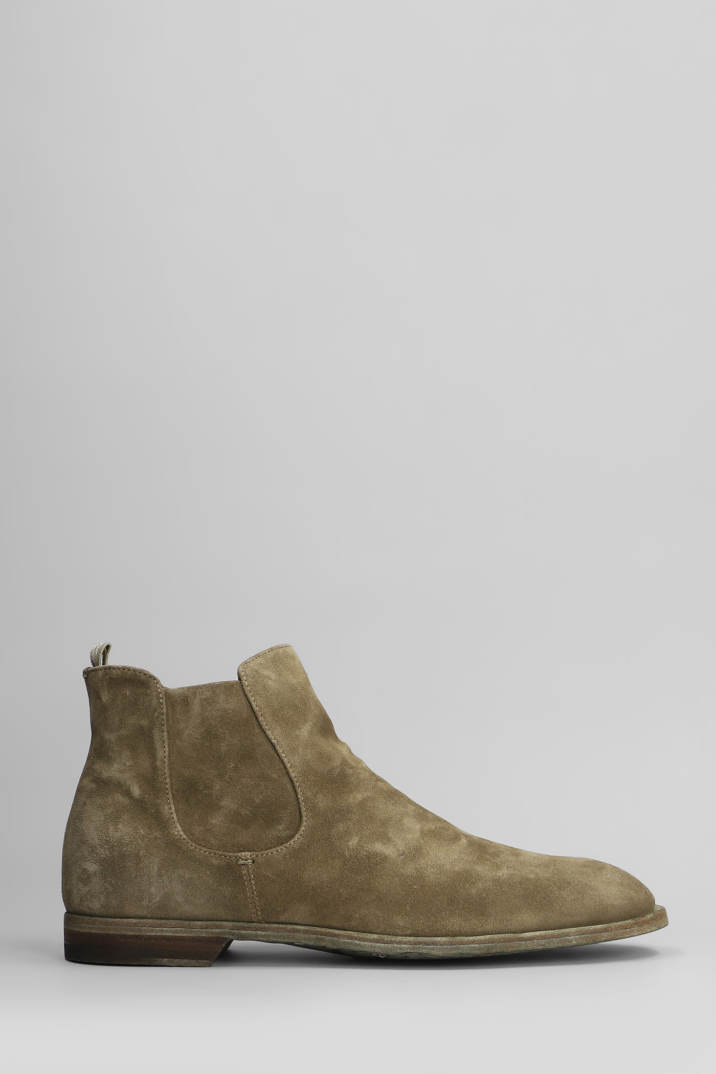 Officine Creative Sound 004 米色麂皮短靴