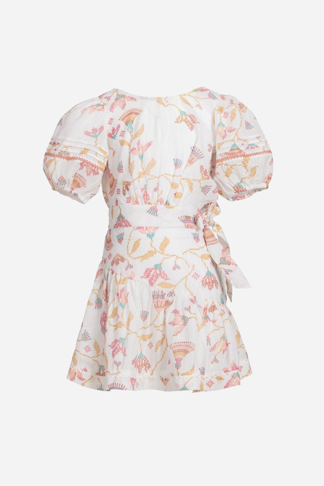 Mini Dress Chantal for girls - Pink Ylang Ylang
