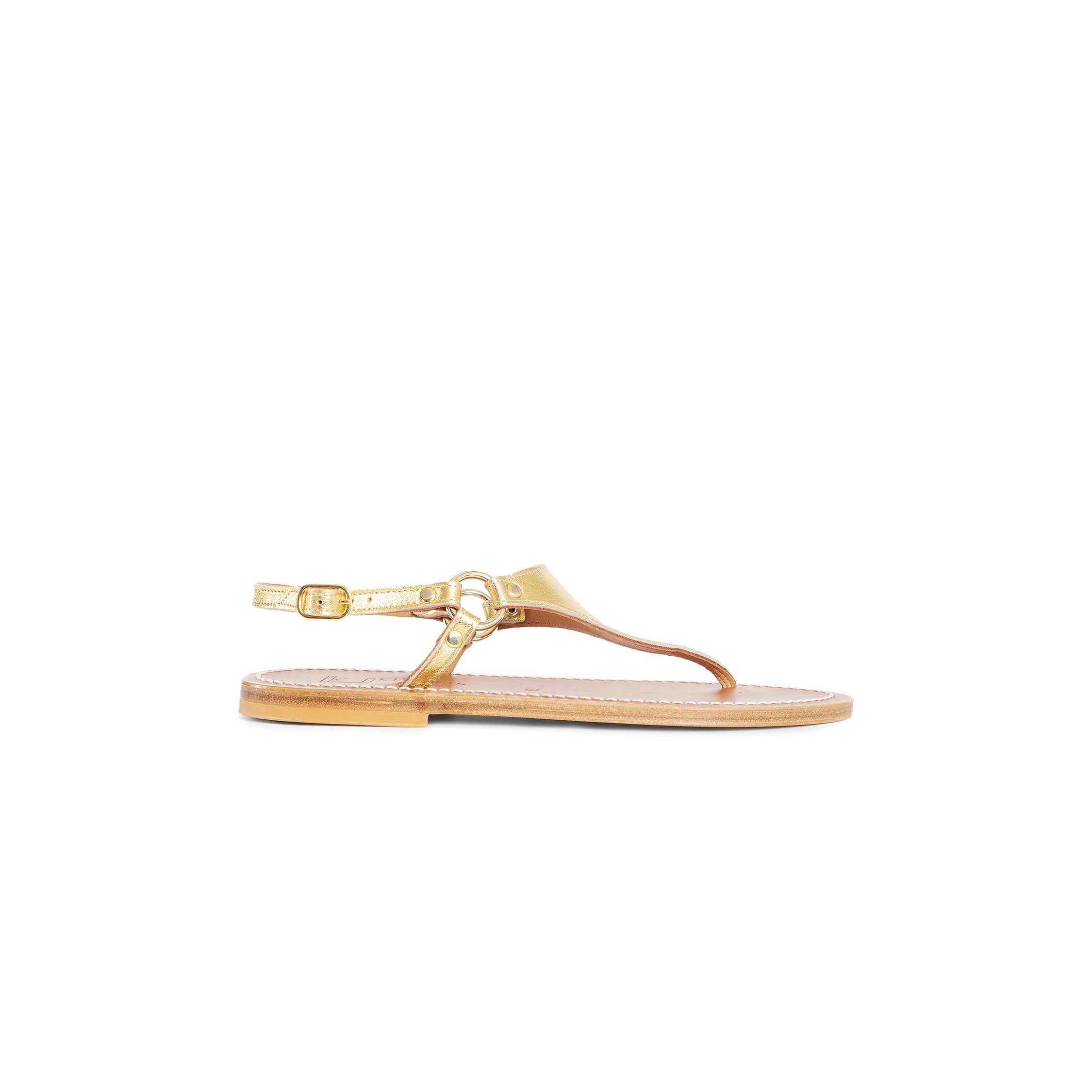 K. JACQUES WOMAN GOLD SANDALS & SLIDES
