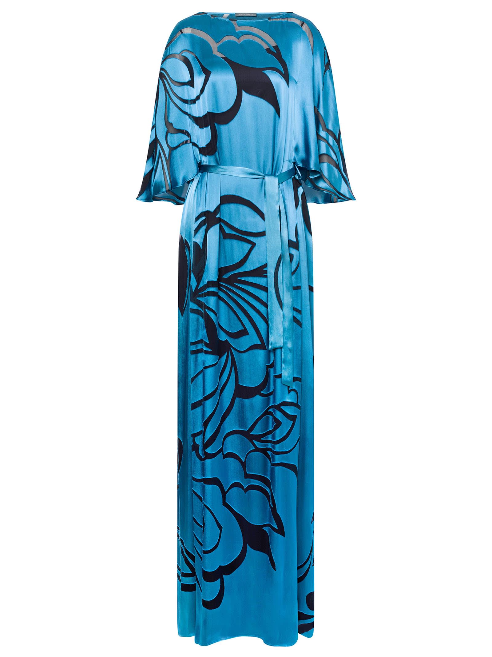 Alberta Ferretti 印花高领连衣裙