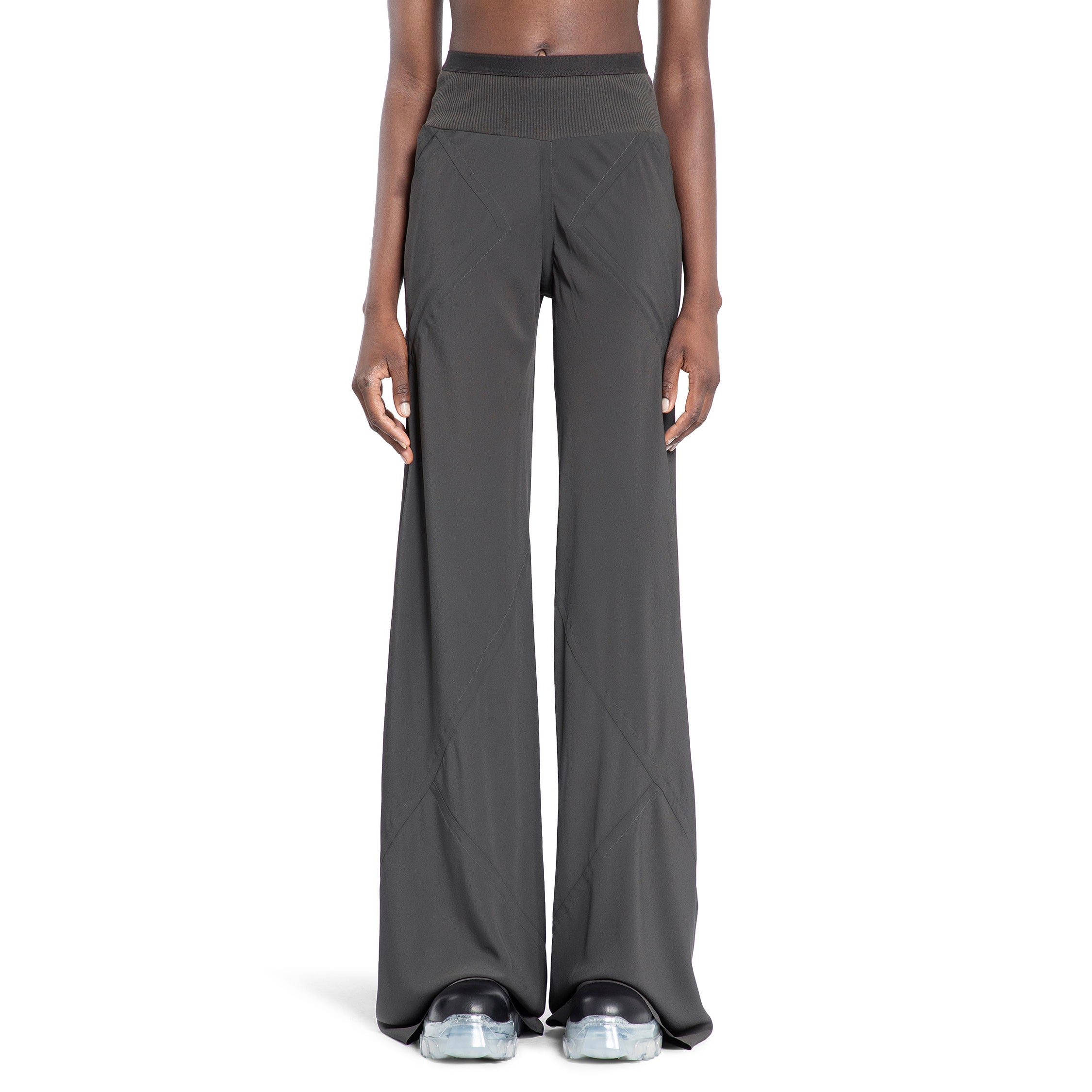 RICK OWENS WOMAN GREY TROUSERS