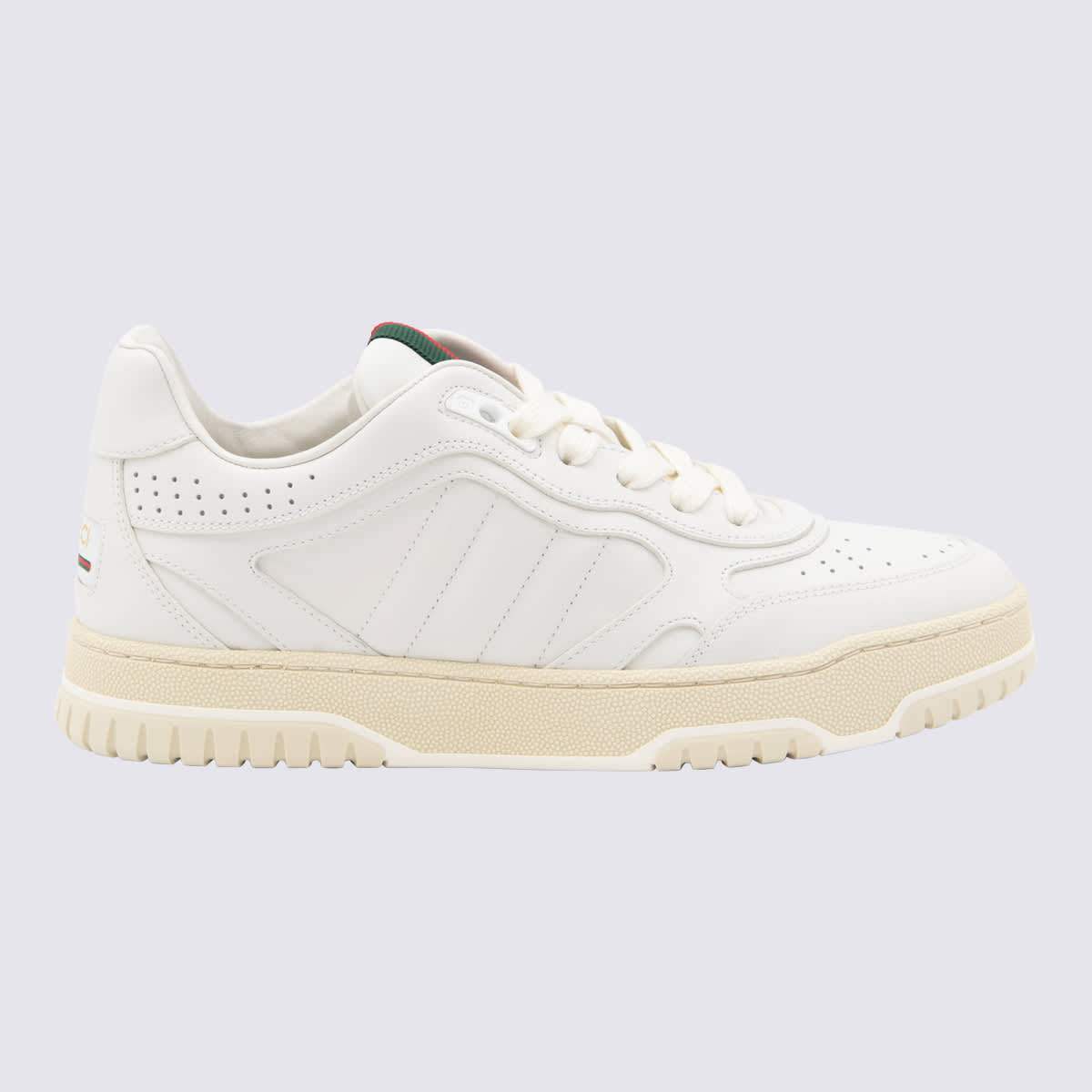 Gucci White Leather Reweb Sneakers
