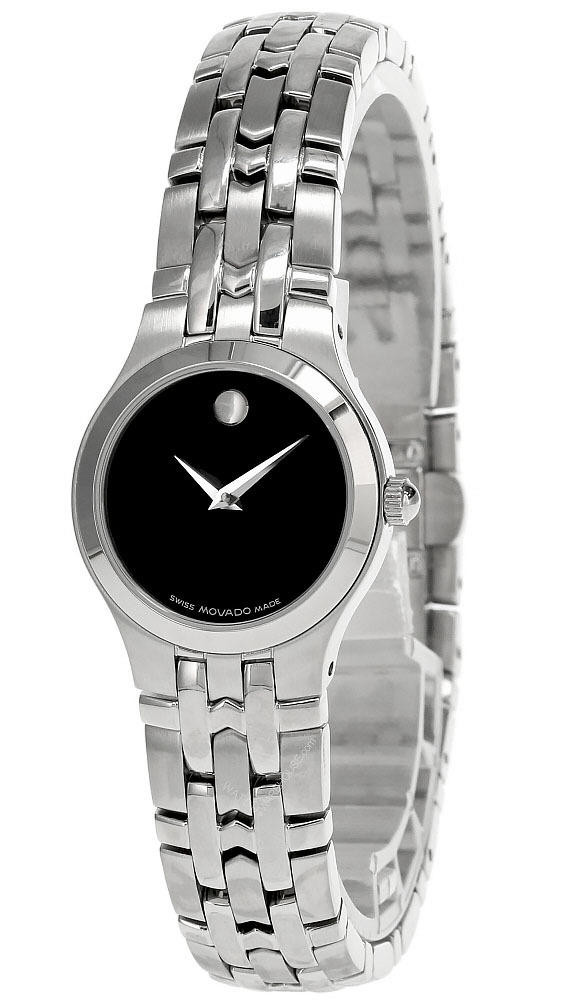 MOVADO Stainless Steel Black Museum Dial Women's Watch 84 E4 1832