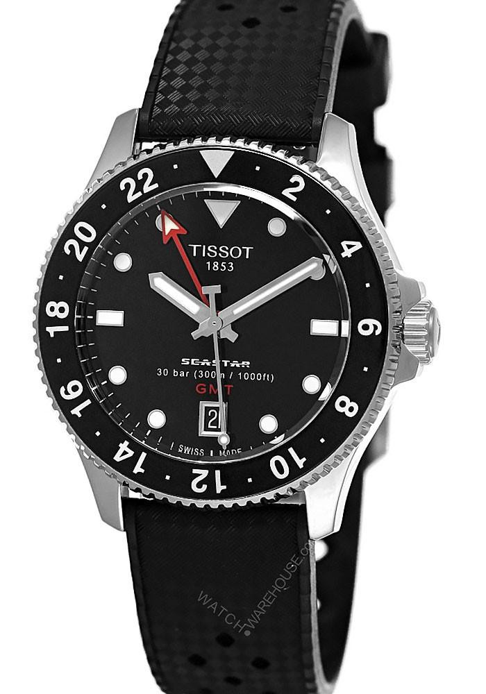 TISSOT Seastar 1000 Quartz GMT 40MM Men's Watch T120.852.17.051.00 / T1208521705100