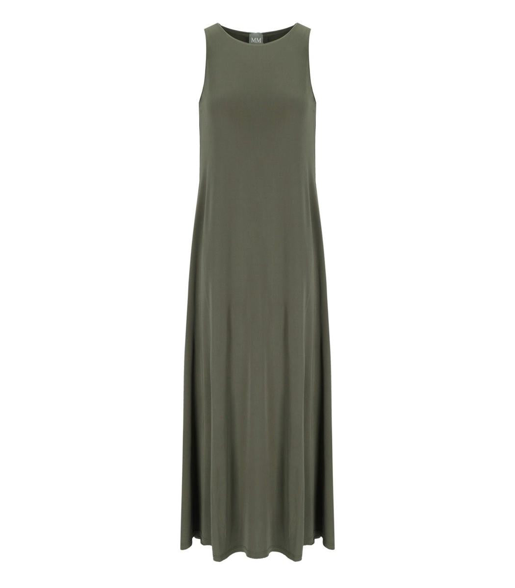 Max Mara Accento Khaki Green Long Dress