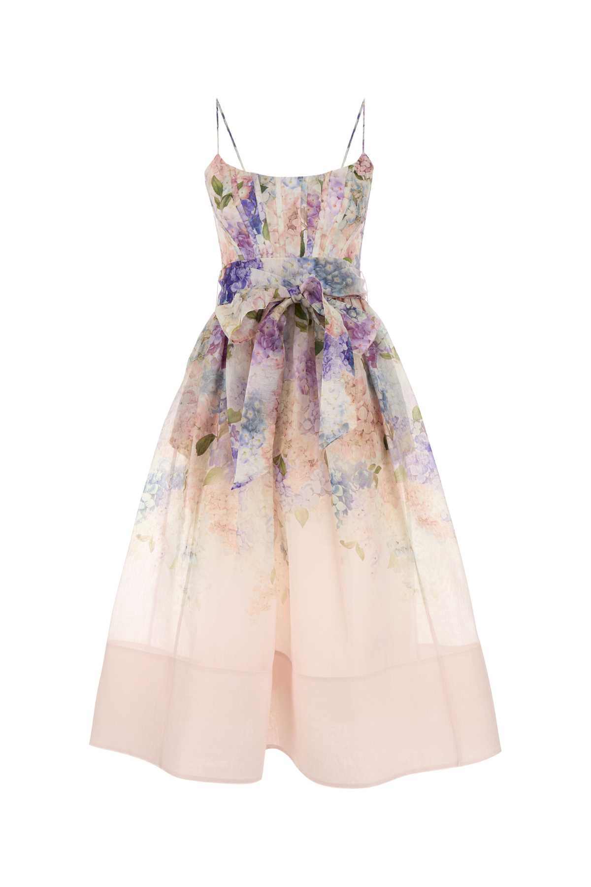 Zimmermann Printed Linen Blend Dawning Dress