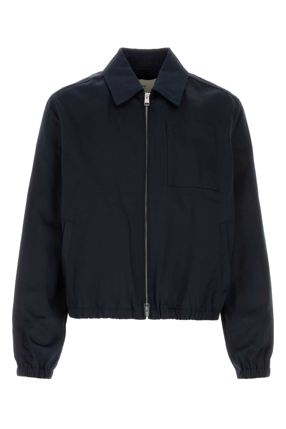 Ami Alexandre Mattiussi Navy Blue Cotton Jacket