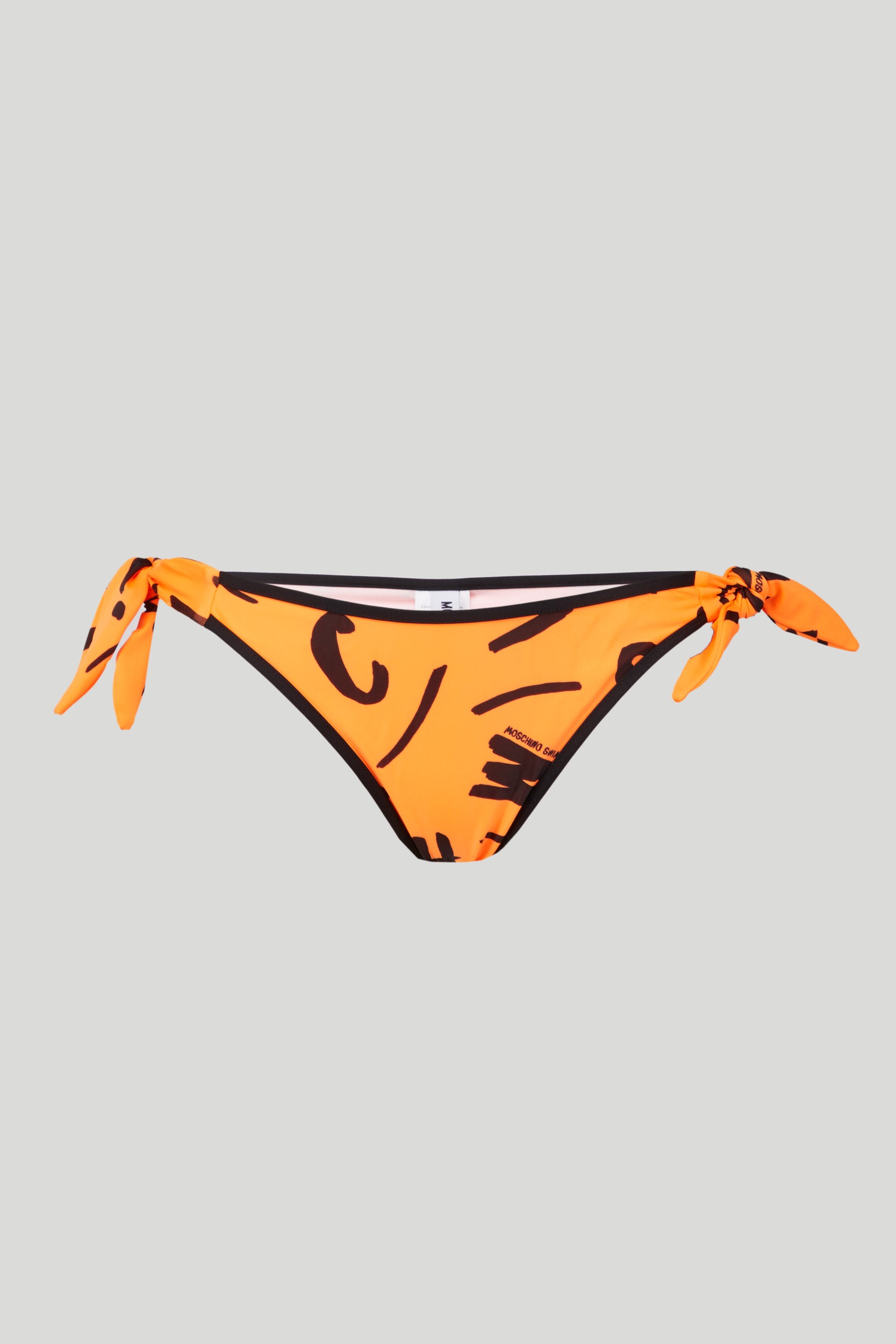 MOSCHINO 字母印花黑色比基尼衬裙