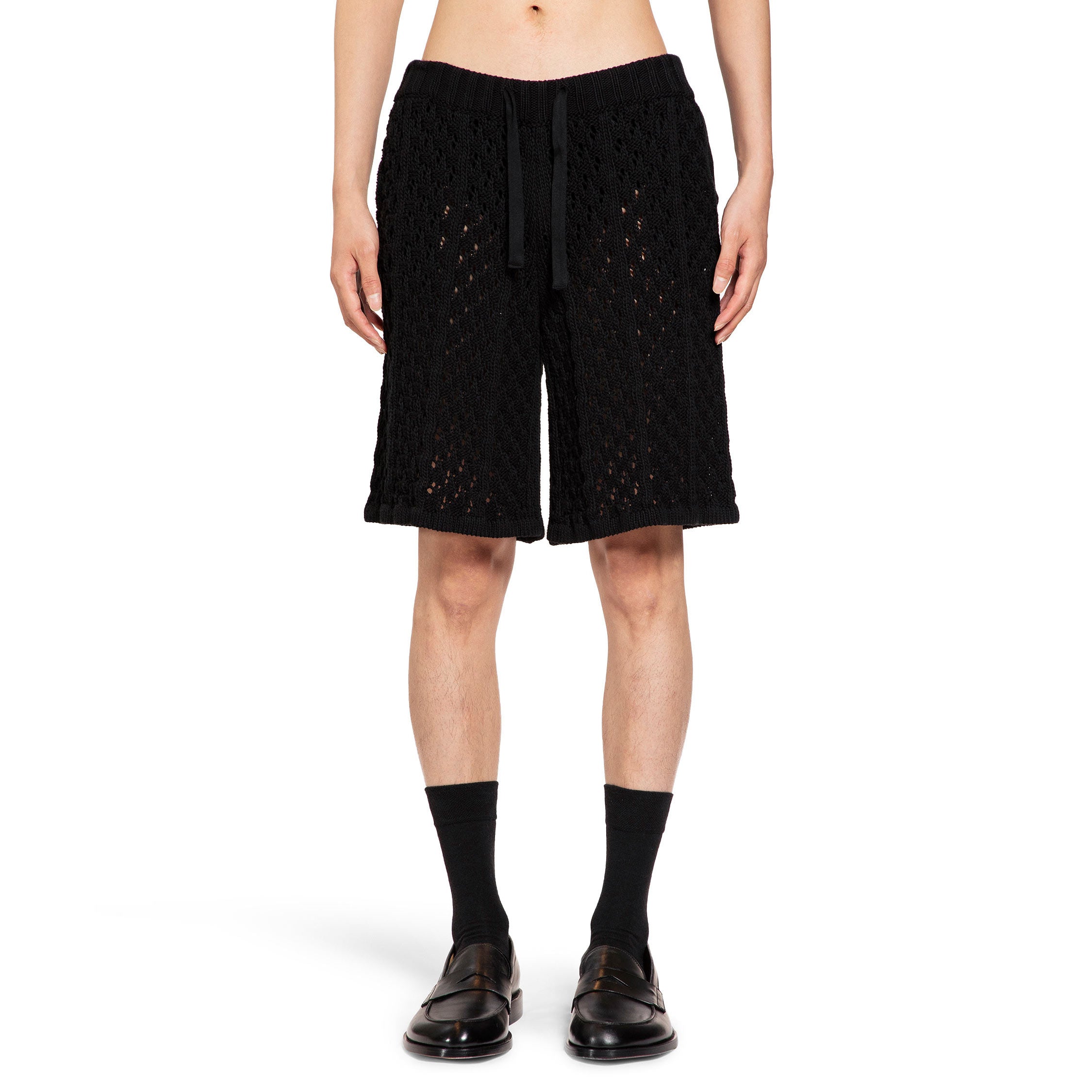 LANEUS MAN BLACK SHORTS & SKIRTS