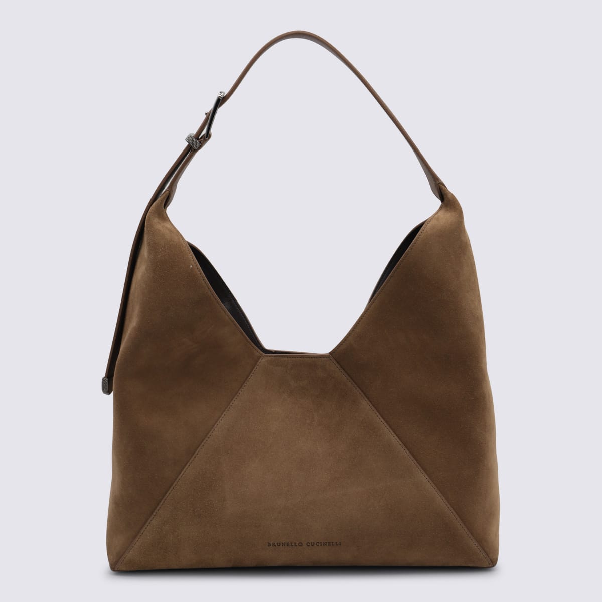 Brunello Cucinelli Brown Leather Shoulder Bag