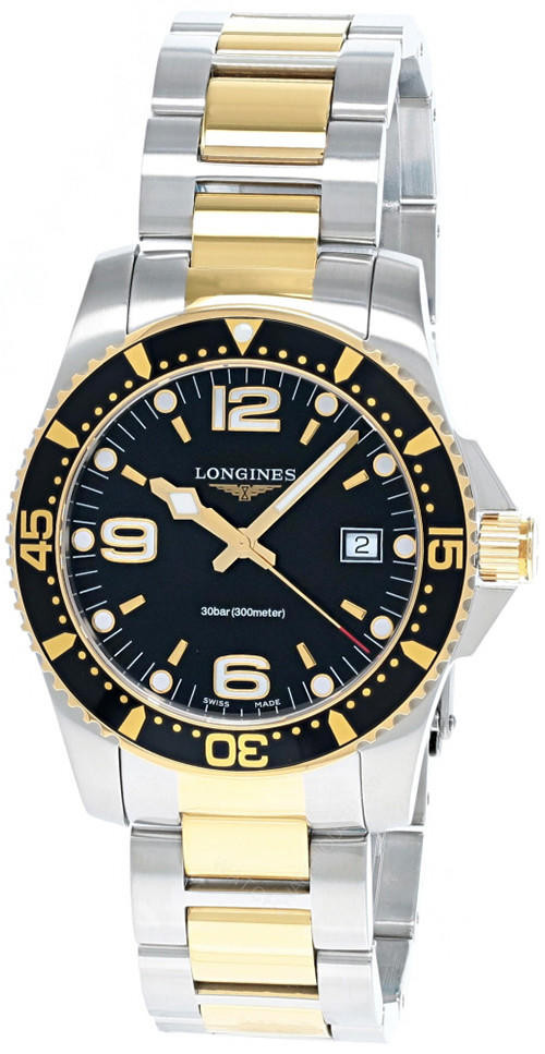 LONGINES Hydro Conquest 41MM QTZ SS Black Dial Men's Watch L37403567 / L3.740.3.56.7