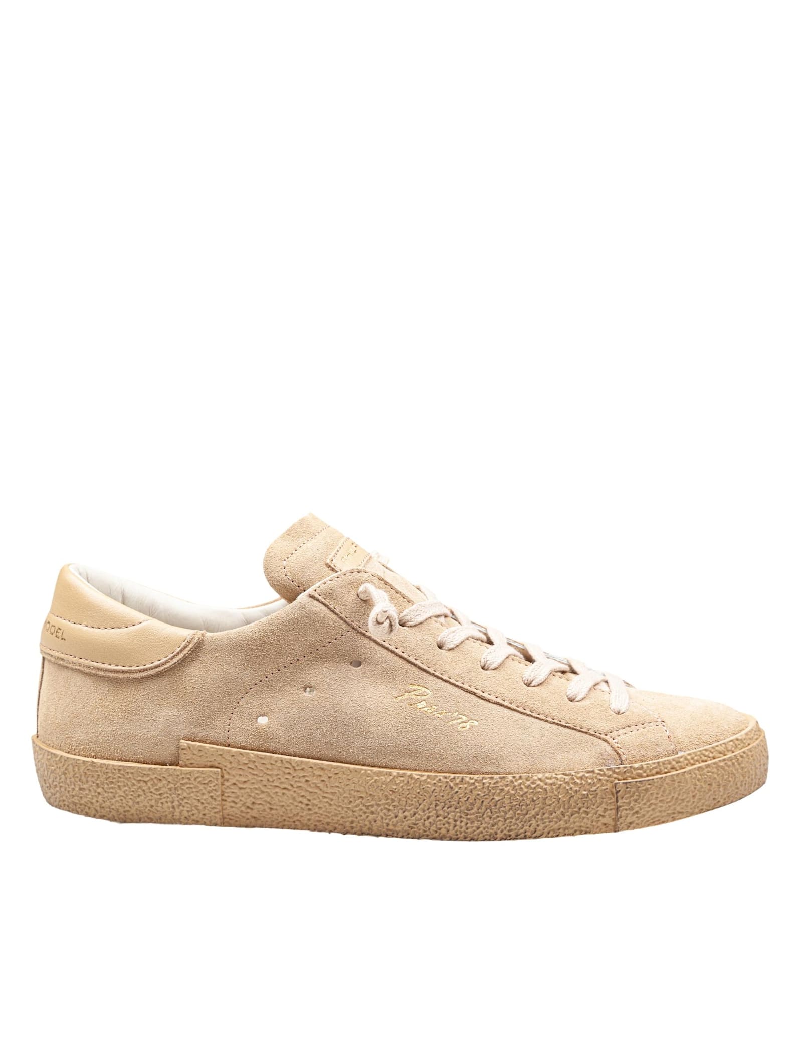 Philippe Model Prsx 米色麂皮运动鞋