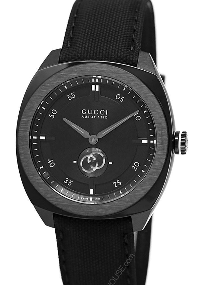 GUCCI Interlocking G Automatic Black PVD 41MM Men's Watch YA142330